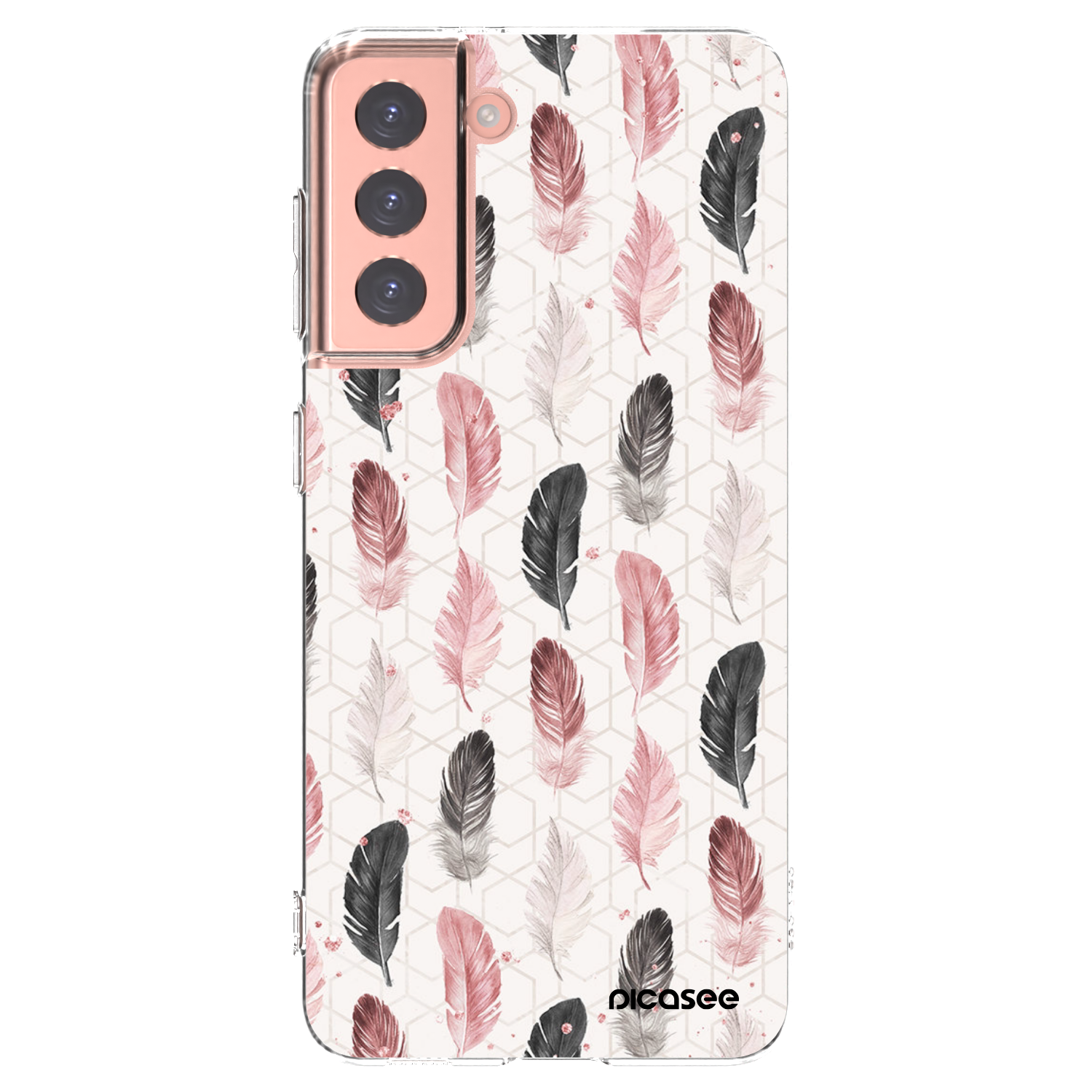 Picasee διαφανής θήκη σιλικόνης Samsung Galaxy S21 5G G991B - Feather 2