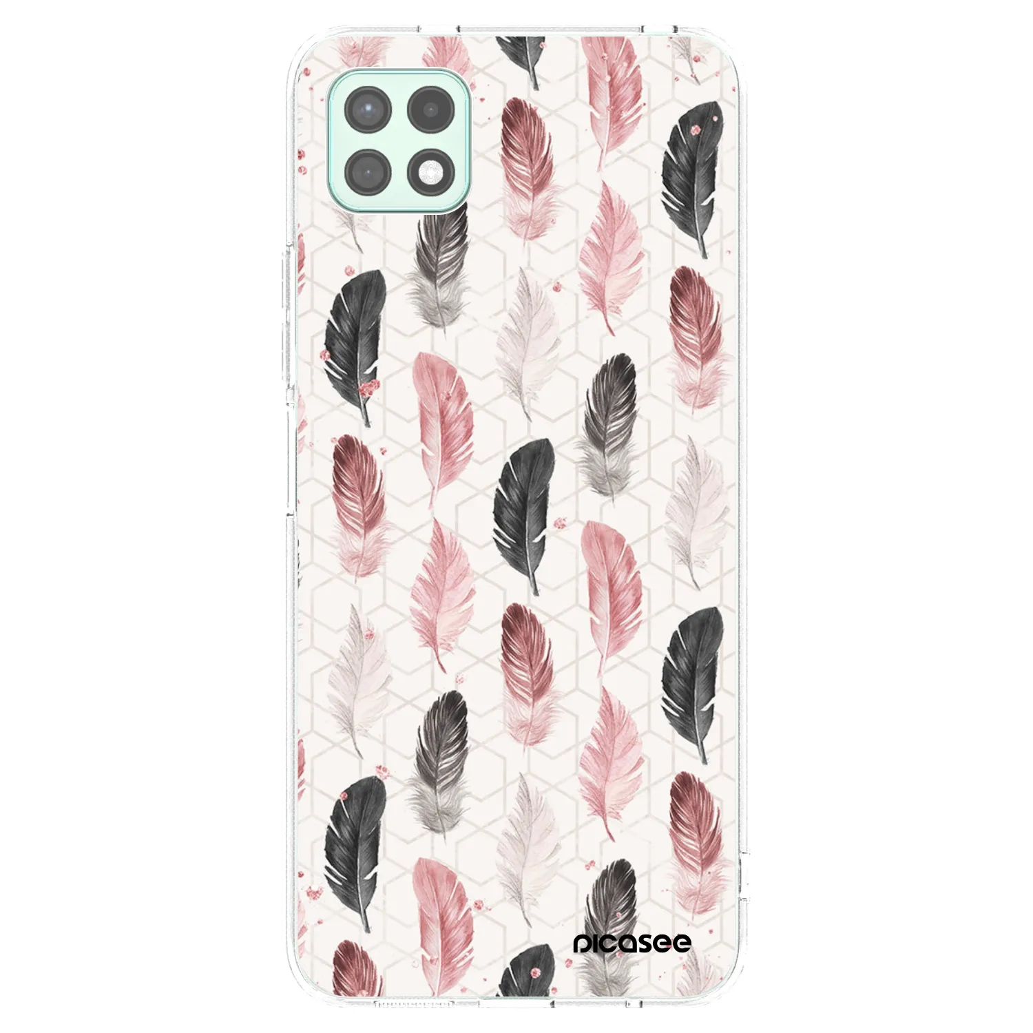 Picasee διαφανής θήκη σιλικόνης Samsung Galaxy A22 A226B 5G - Feather 2