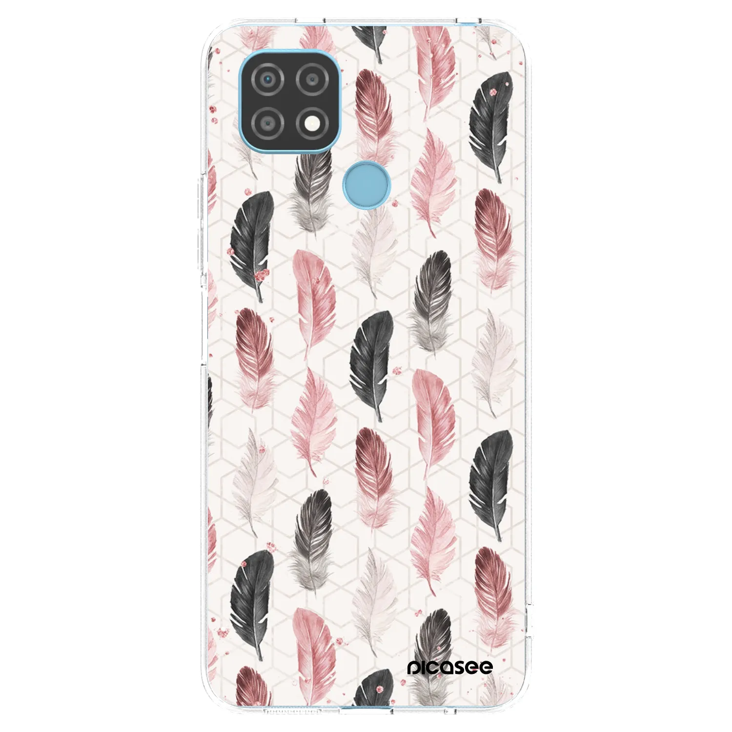 Picasee διαφανής θήκη σιλικόνης Realme C21 - Feather 2
