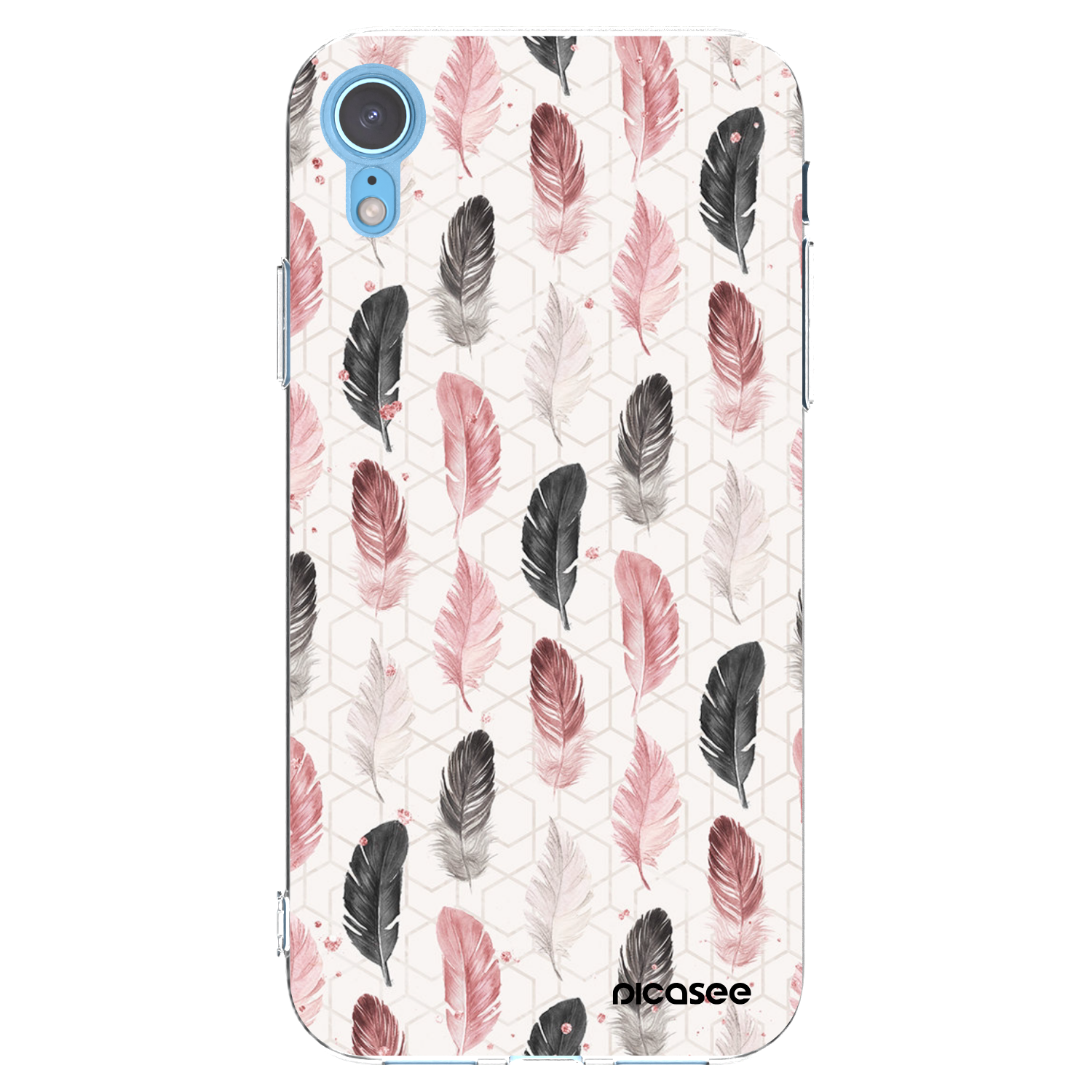 Picasee διαφανής θήκη σιλικόνης Apple iPhone XR - Feather 2