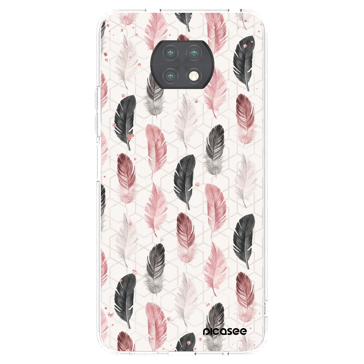 Picasee διαφανής θήκη σιλικόνης Xiaomi Redmi Note 9T - Feather 2
