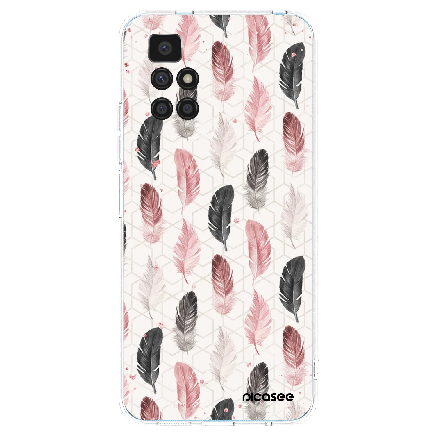 Picasee διαφανής θήκη σιλικόνης Xiaomi Redmi 10 - Feather 2