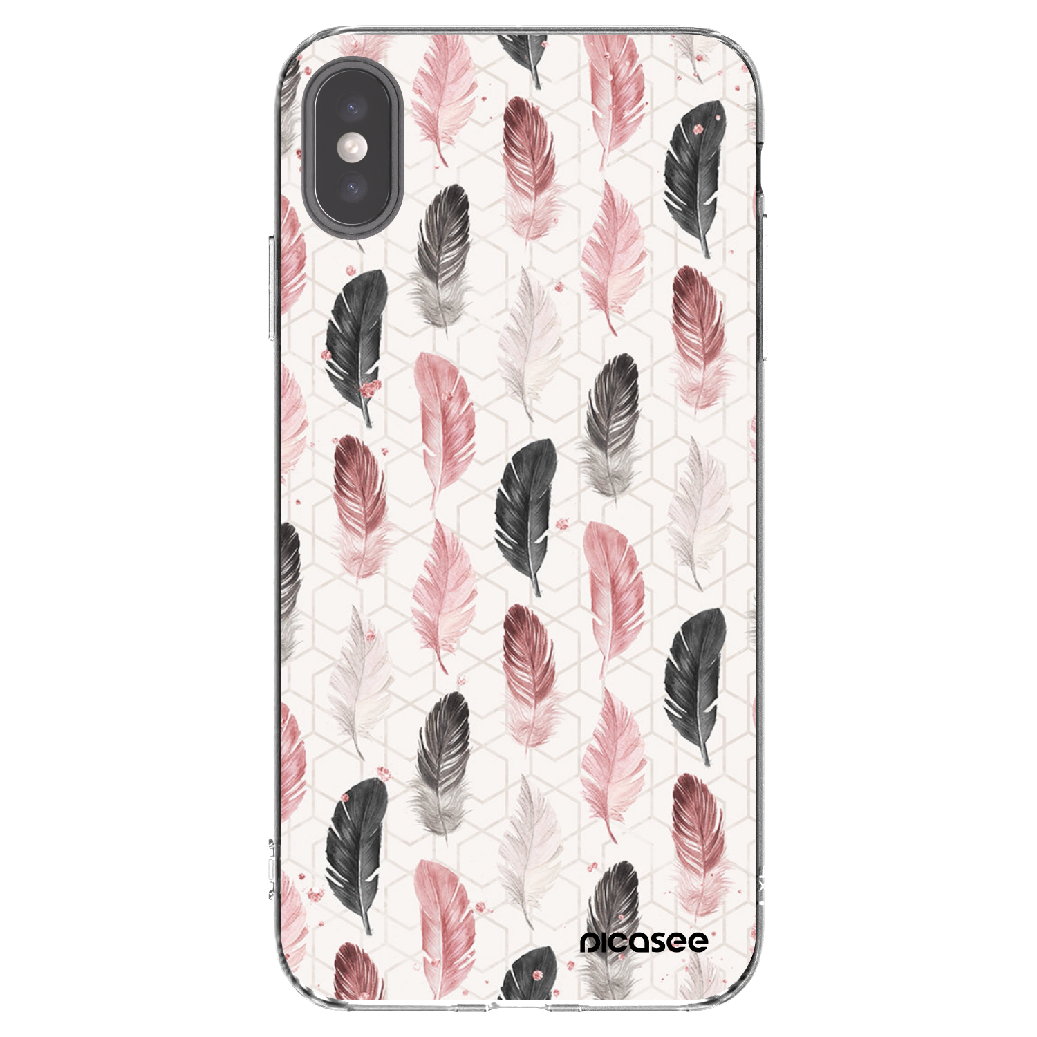 Picasee διαφανής θήκη σιλικόνης Apple iPhone XS Max - Feather 2