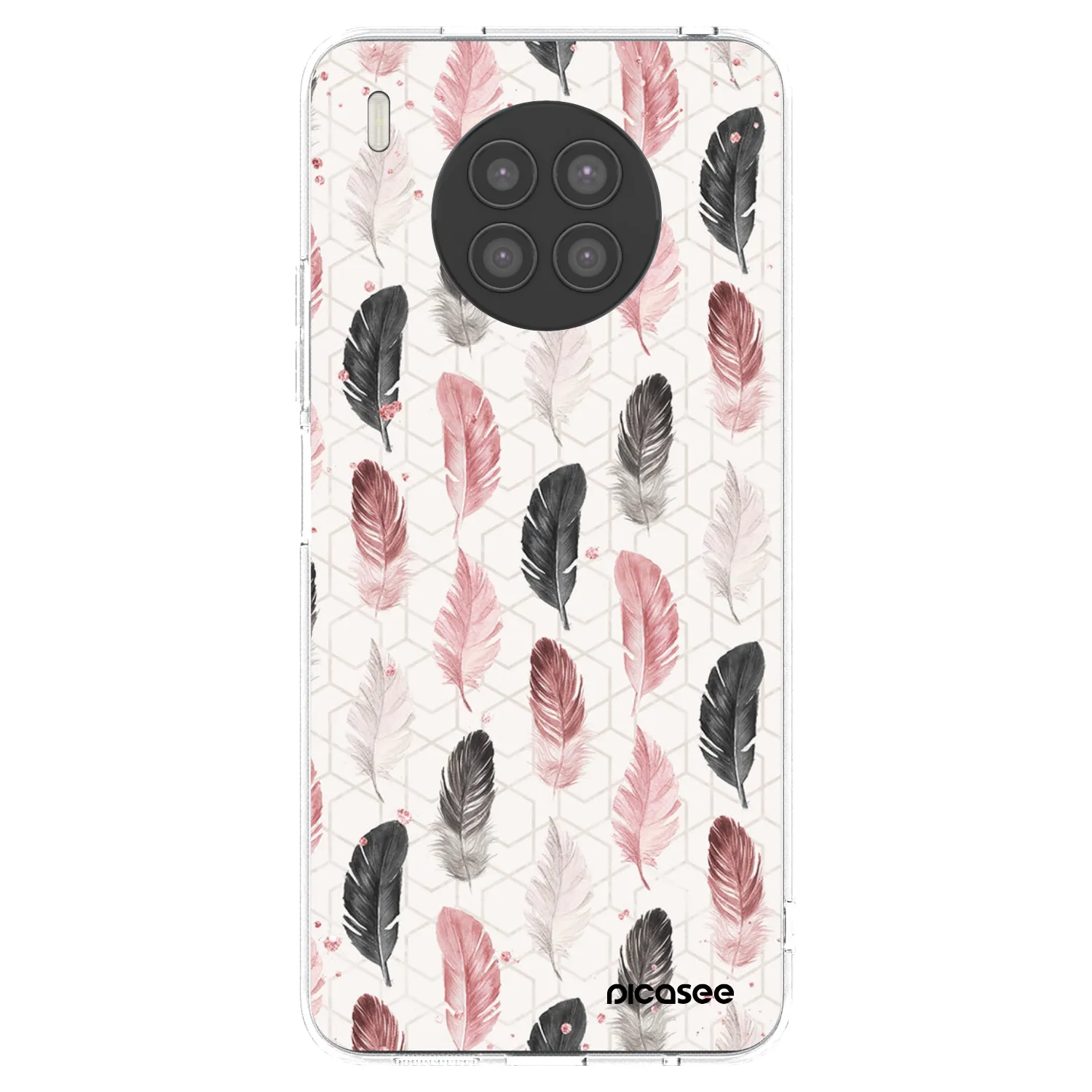 Picasee διαφανής θήκη σιλικόνης Huawei Nova 8i - Feather 2
