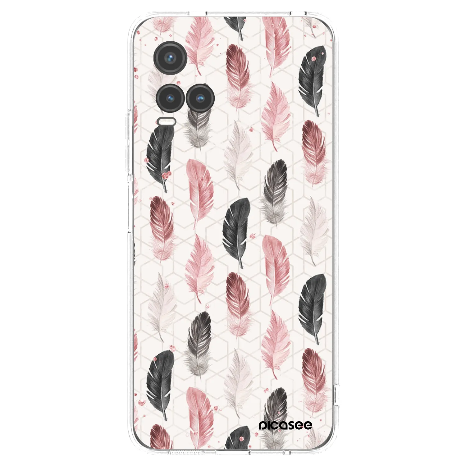 Picasee διαφανής θήκη σιλικόνης Vivo Y33s - Feather 2