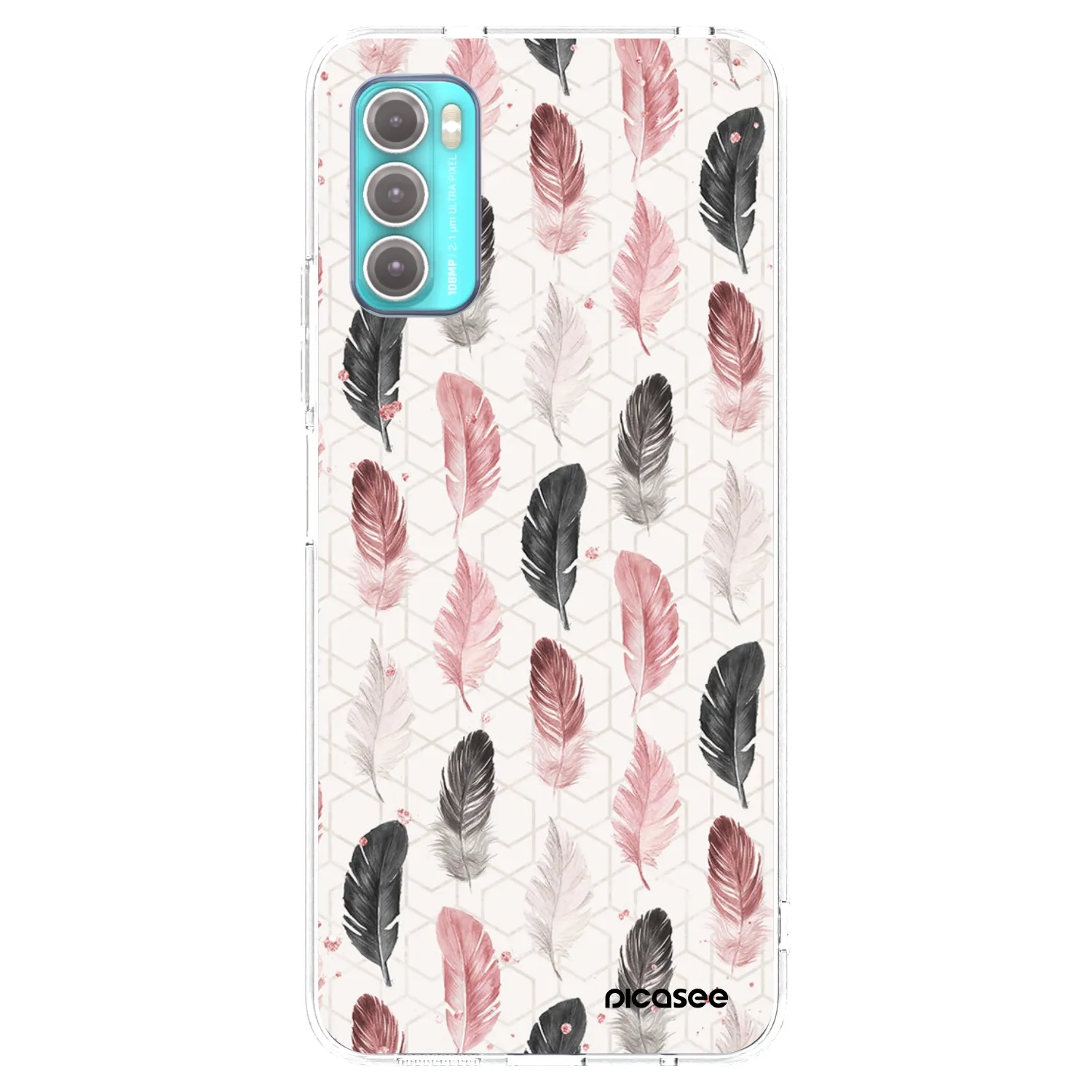 Picasee διαφανής θήκη σιλικόνης Motorola Moto G60 - Feather 2