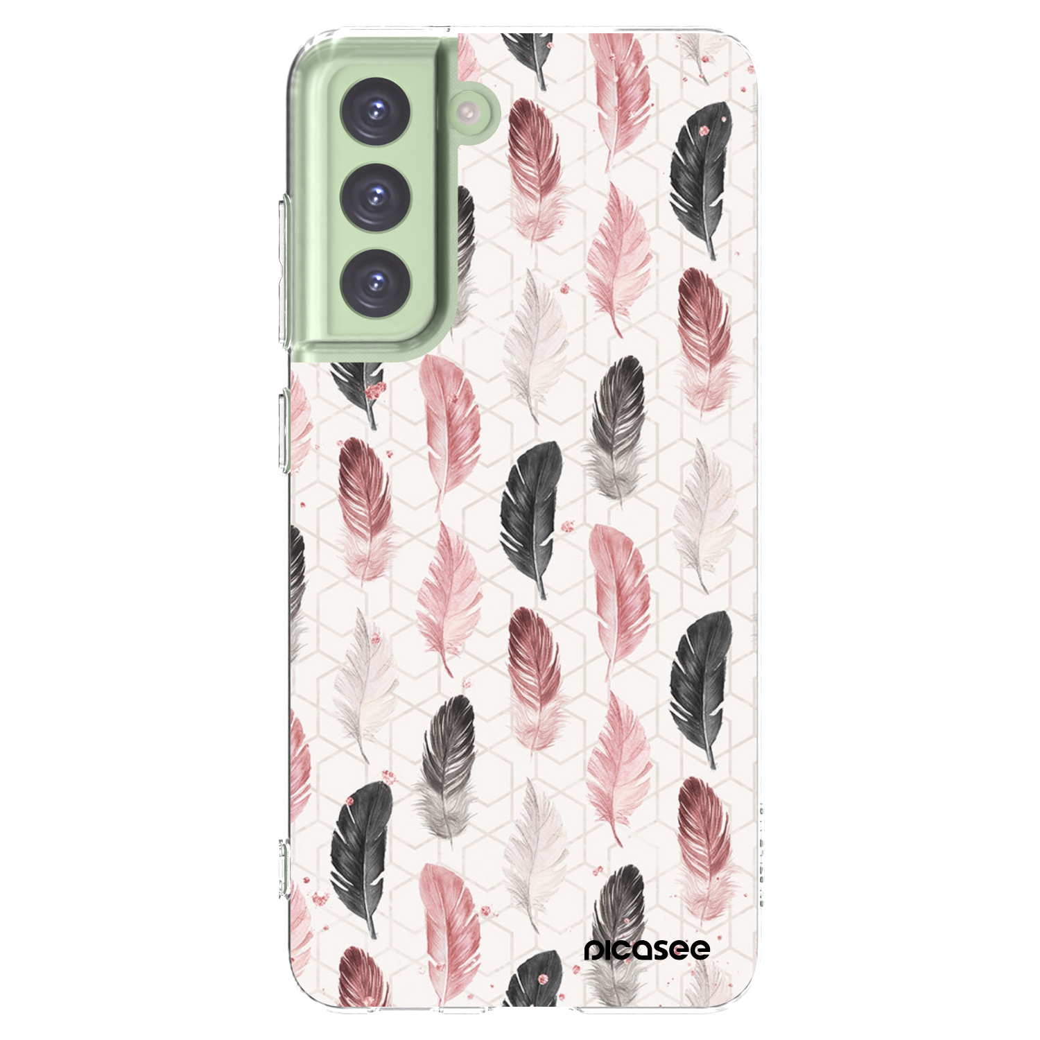 Picasee διαφανής θήκη σιλικόνης Samsung Galaxy S21 FE 5G - Feather 2