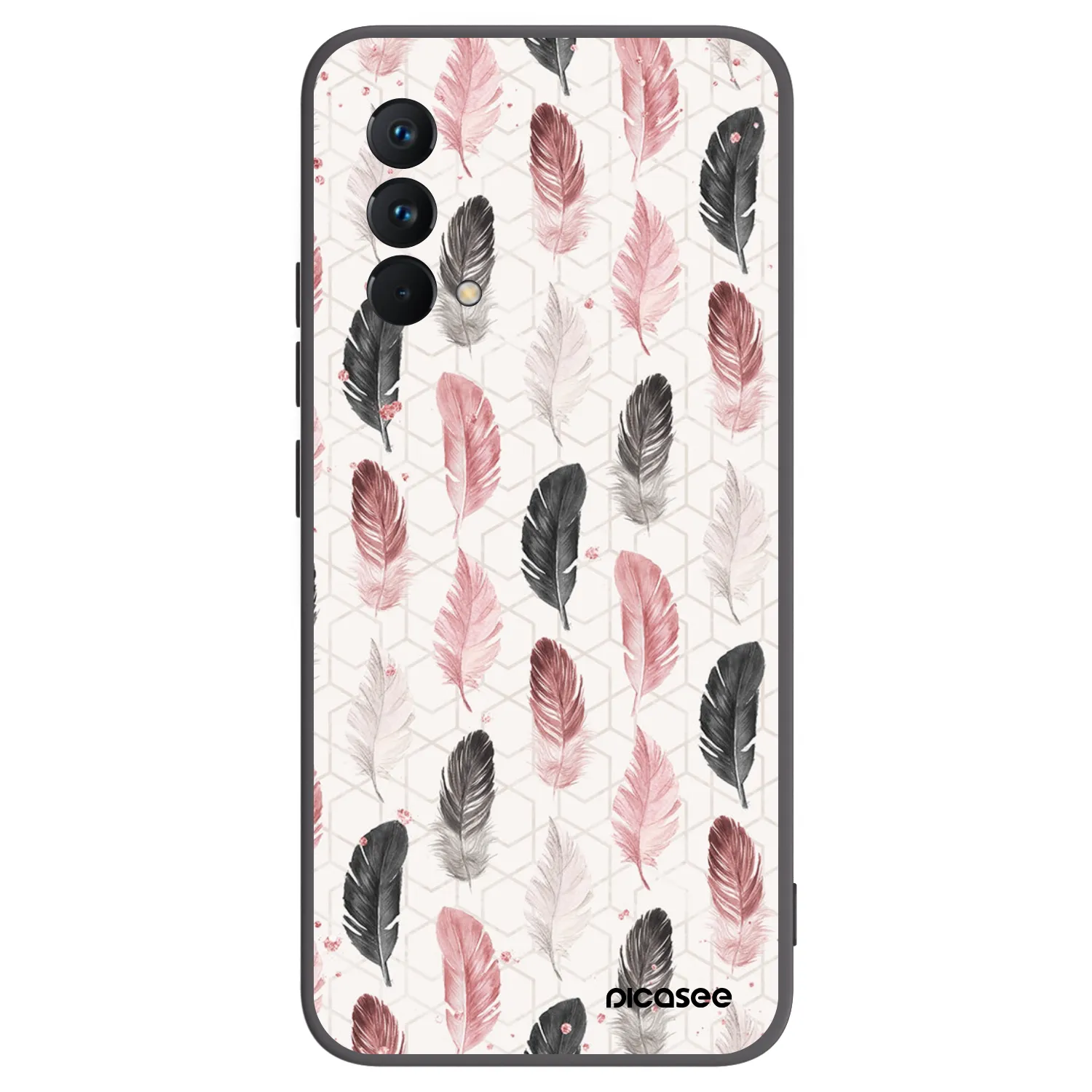 Picasee Μαύρη θήκη σιλικόνης για Realme GT Master Edition 5G - Feather 2