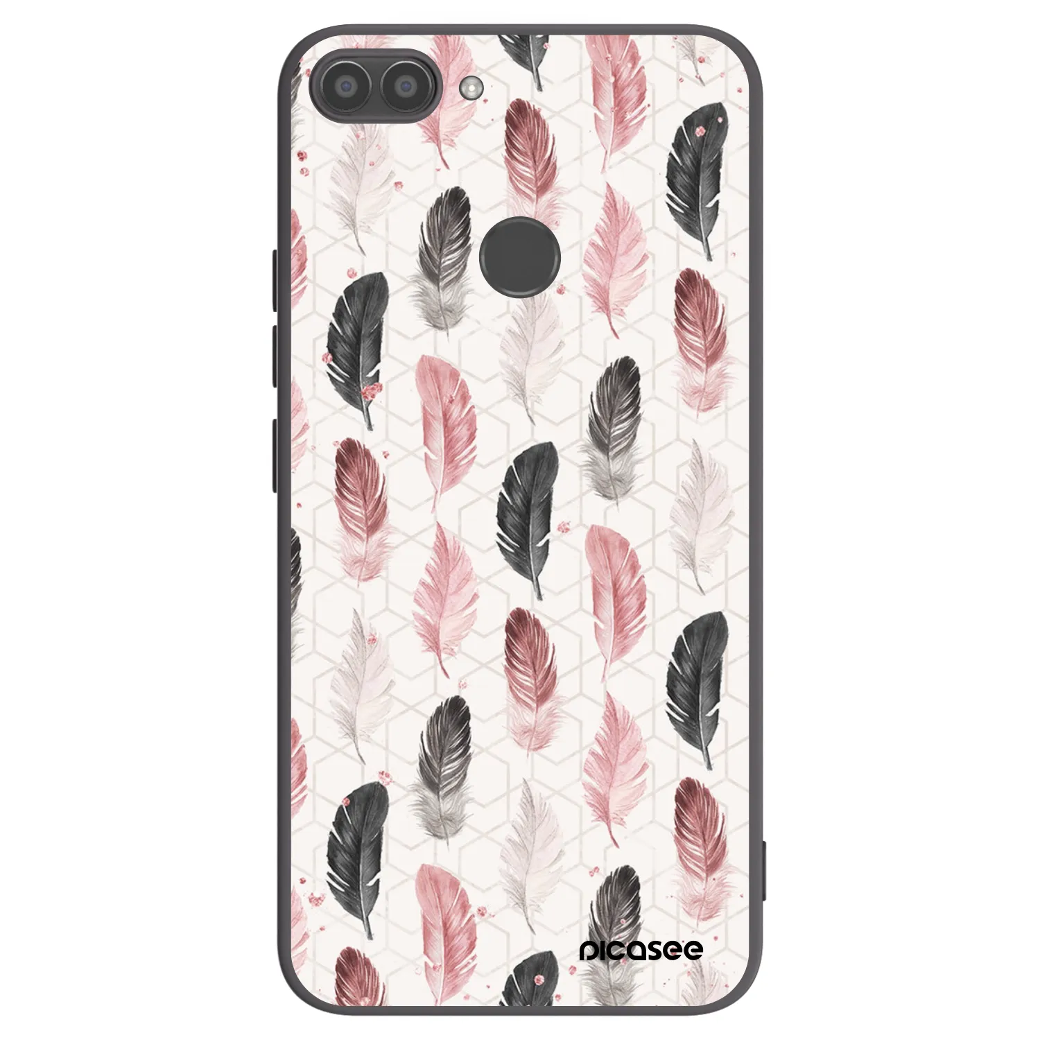 Picasee Μαύρη θήκη σιλικόνης για Huawei P Smart - Feather 2