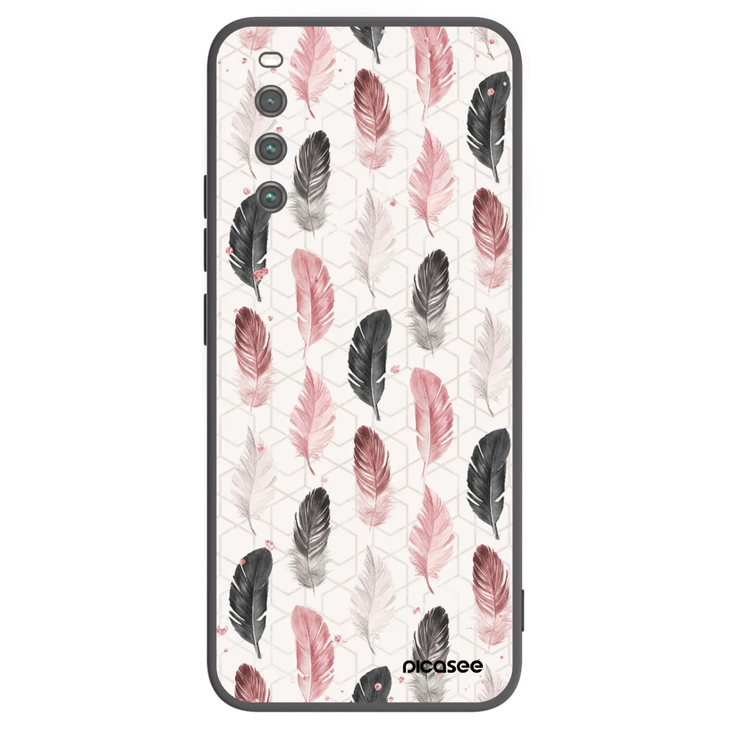 Picasee Μαύρη θήκη σιλικόνης για Sony Xperia 10 IV 5G - Feather 2