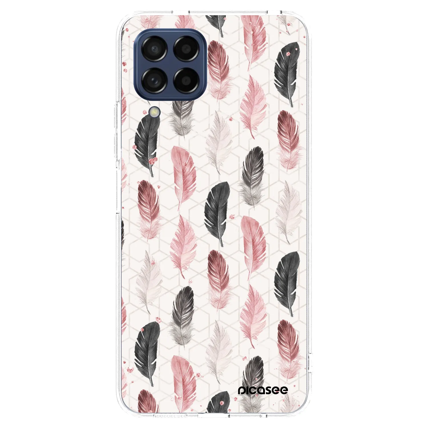 Picasee διαφανής θήκη σιλικόνης Samsung Galaxy M53 5G - Feather 2