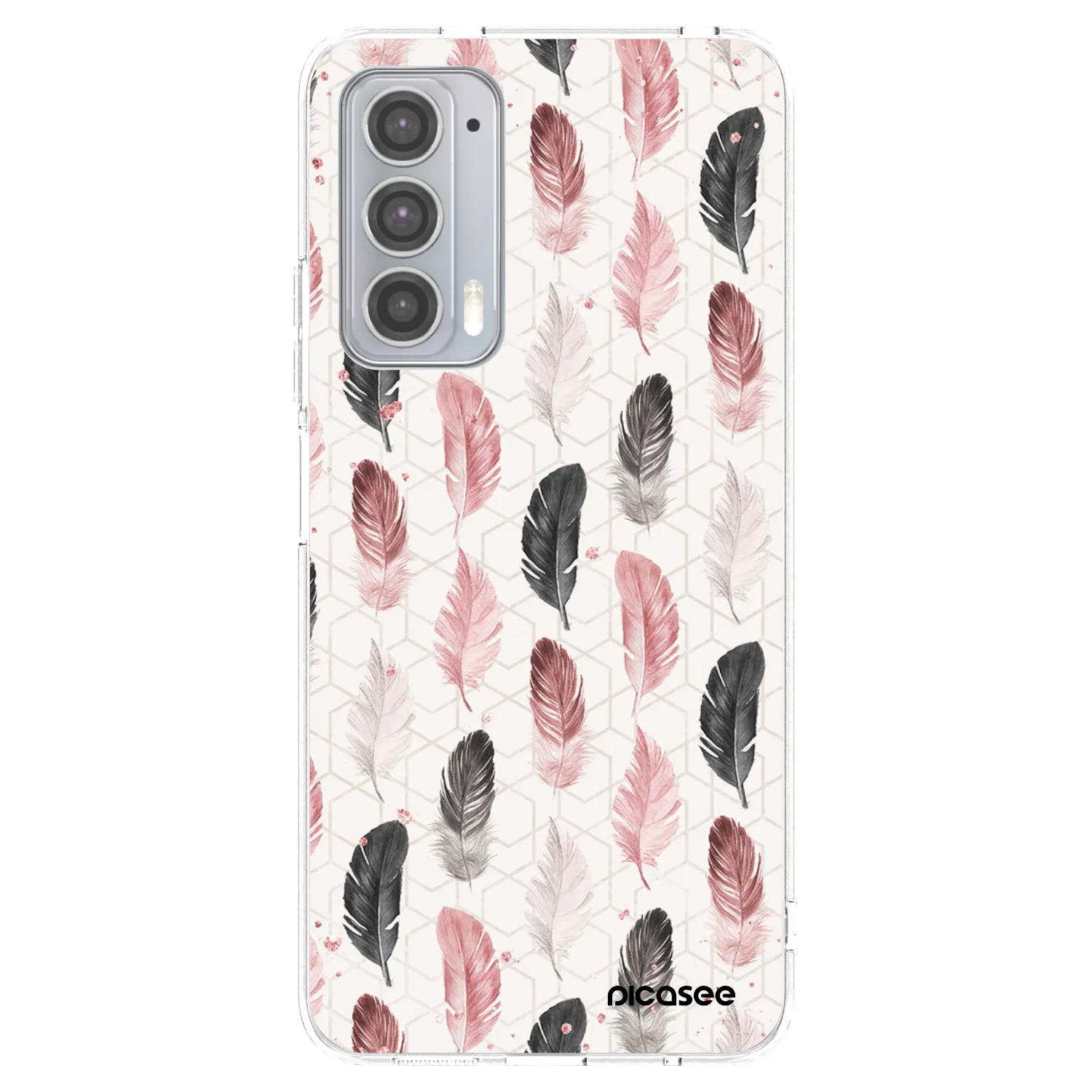 Picasee διαφανής θήκη σιλικόνης Motorola Edge 20 - Feather 2