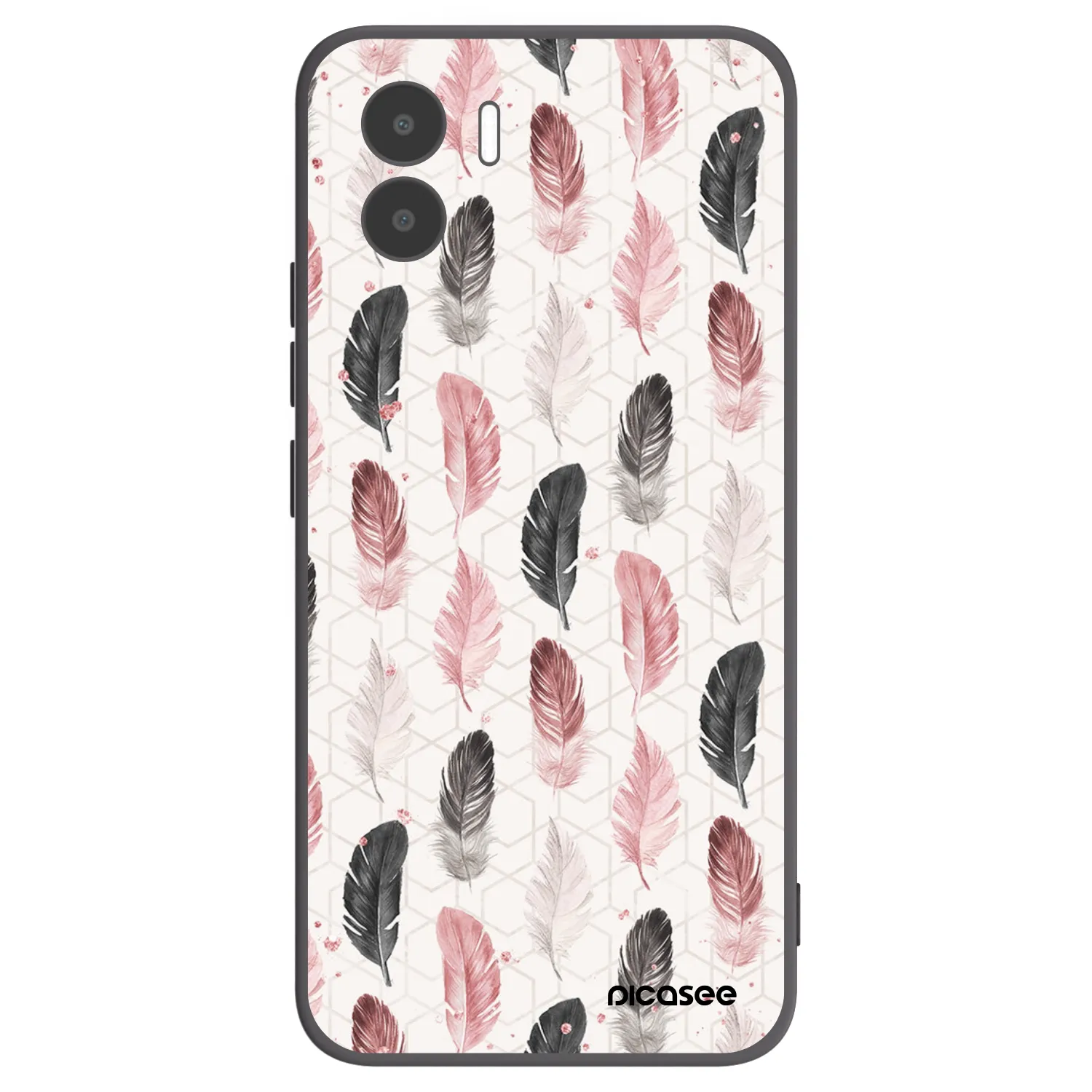 Picasee Μαύρη θήκη σιλικόνης για Xiaomi Redmi A1 - Feather 2