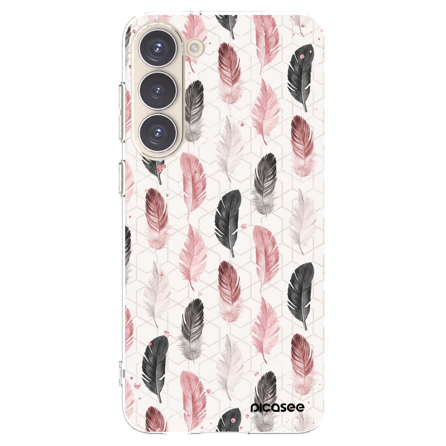 Picasee διαφανής θήκη σιλικόνης Samsung Galaxy S23+ 5G - Feather 2