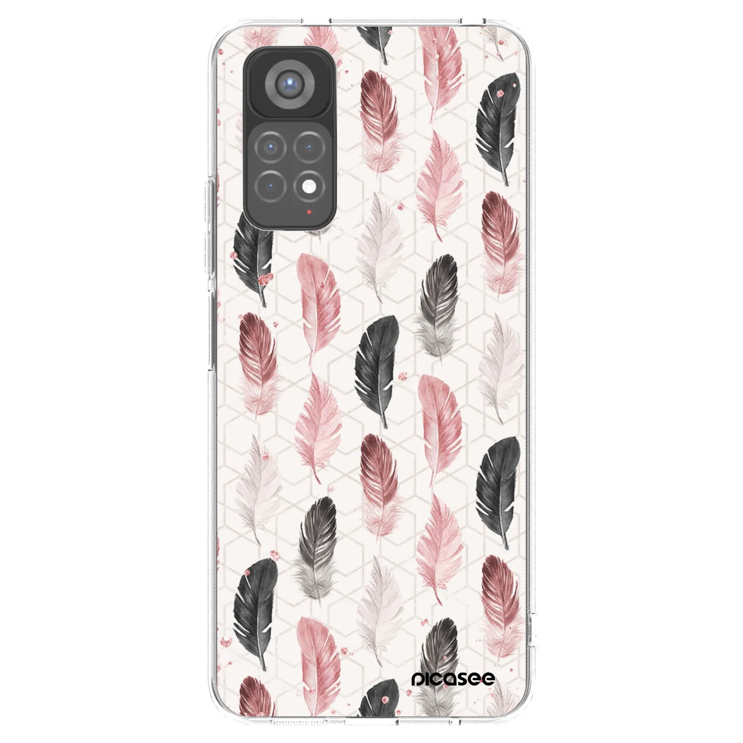 Picasee διαφανής θήκη σιλικόνης Xiaomi Redmi Note 11S 5G - Feather 2