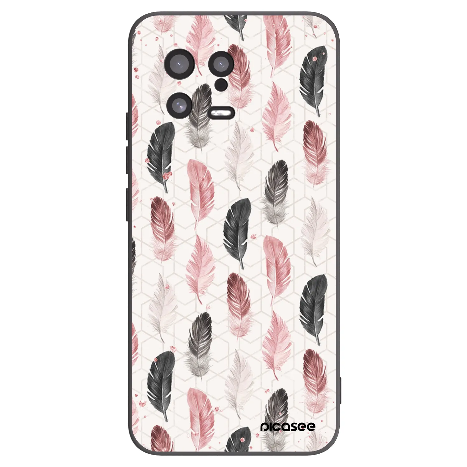 Picasee Μαύρη θήκη σιλικόνης για Xiaomi 13 - Feather 2