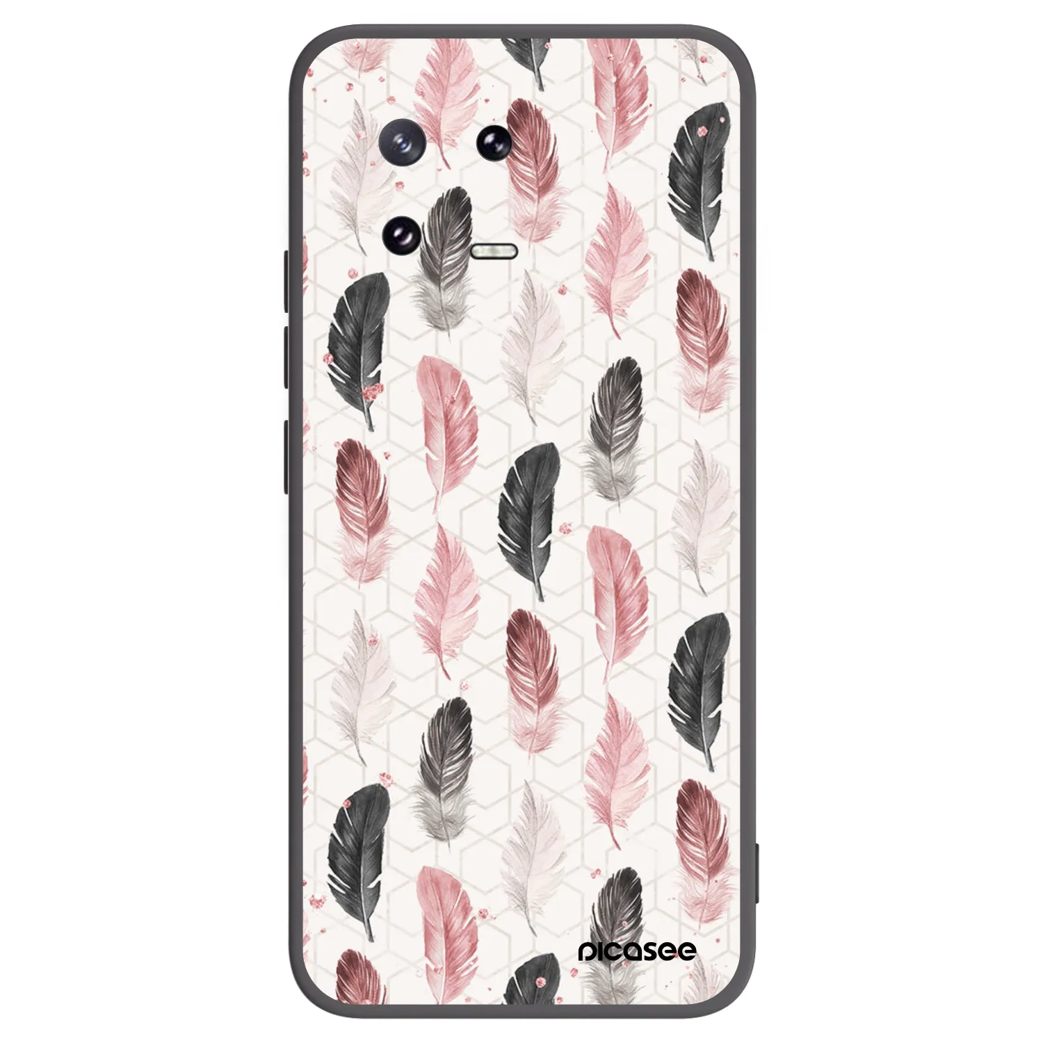 Picasee Μαύρη θήκη σιλικόνης για Xiaomi 13 Pro - Feather 2
