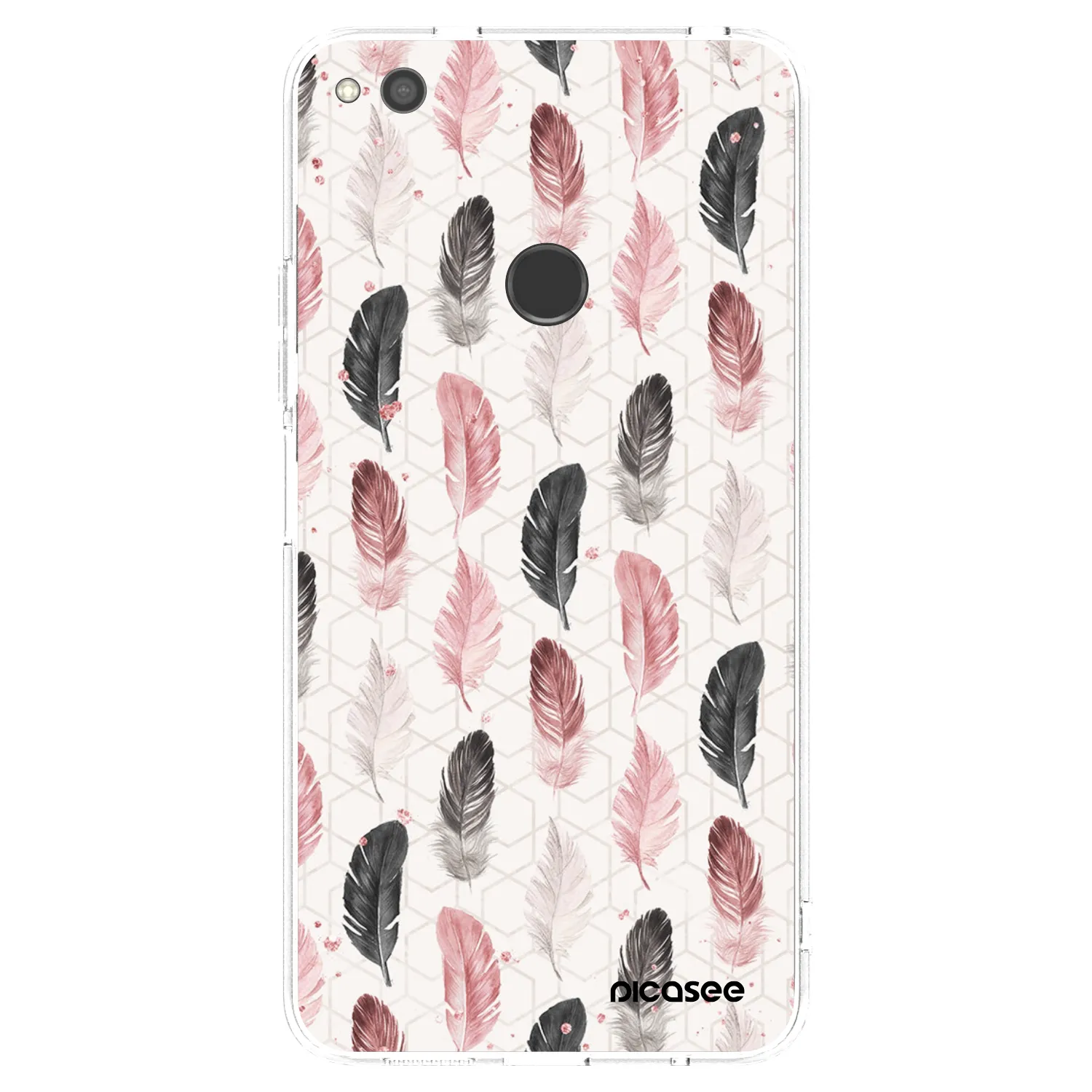 Picasee διαφανής θήκη σιλικόνης Huawei P9 Lite 2017 - Feather 2