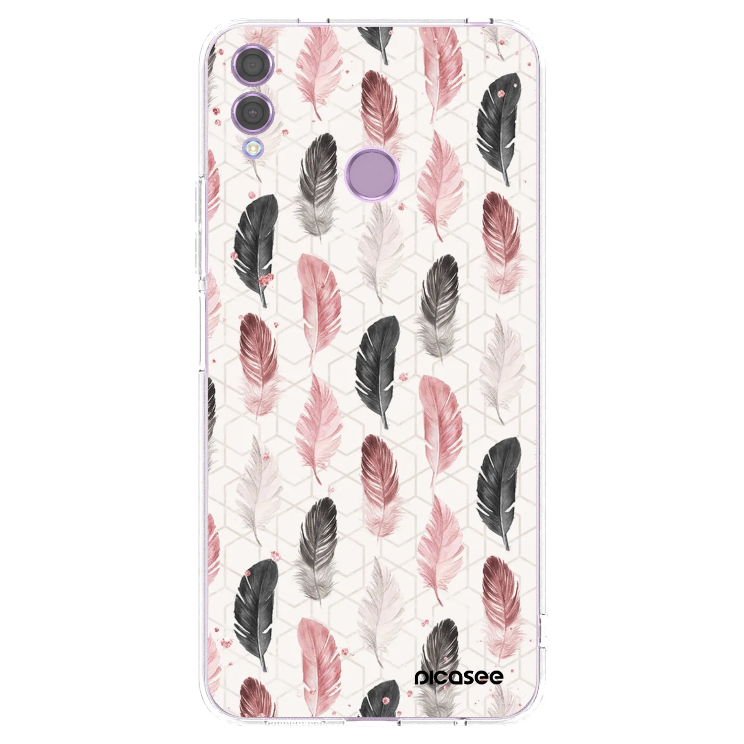 Picasee διαφανής θήκη σιλικόνης Honor 8X - Feather 2