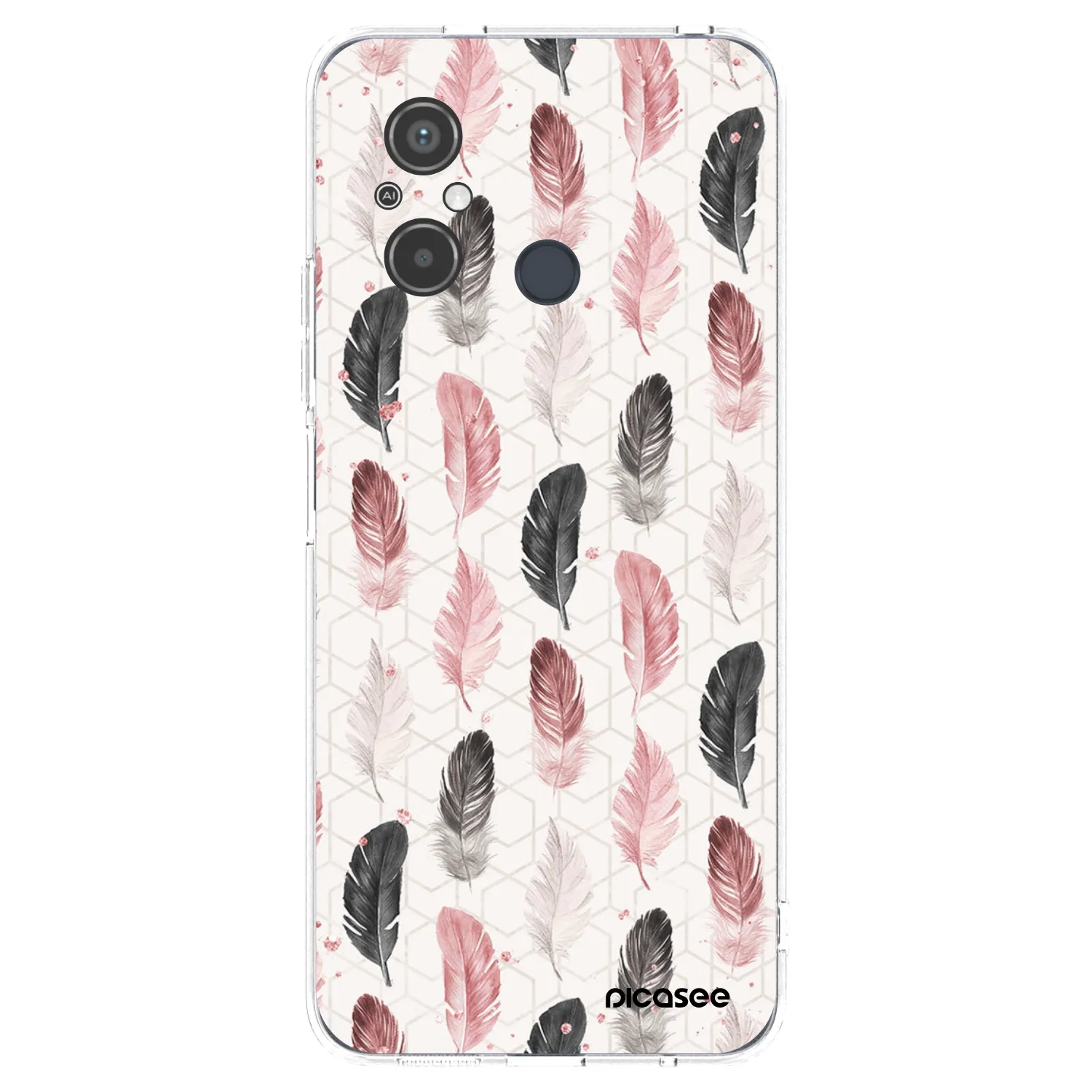 Picasee διαφανής θήκη σιλικόνης Xiaomi Redmi 12C - Feather 2