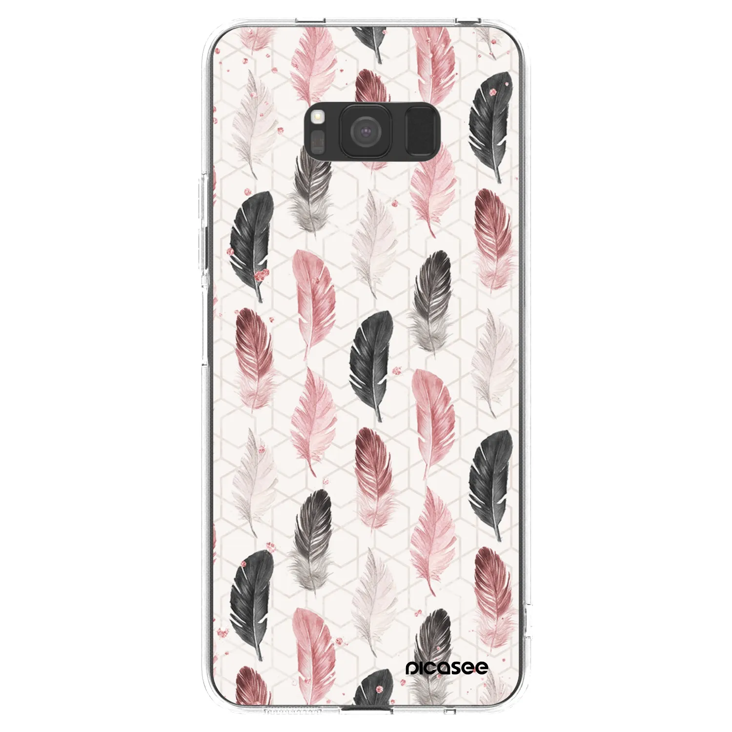 Picasee διαφανής θήκη σιλικόνης Samsung Galaxy S8 G950F - Feather 2