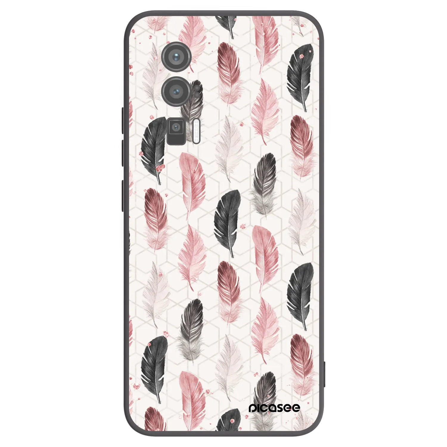 Picasee Μαύρη θήκη σιλικόνης για Xiaomi Poco F5 Pro 5G - Feather 2