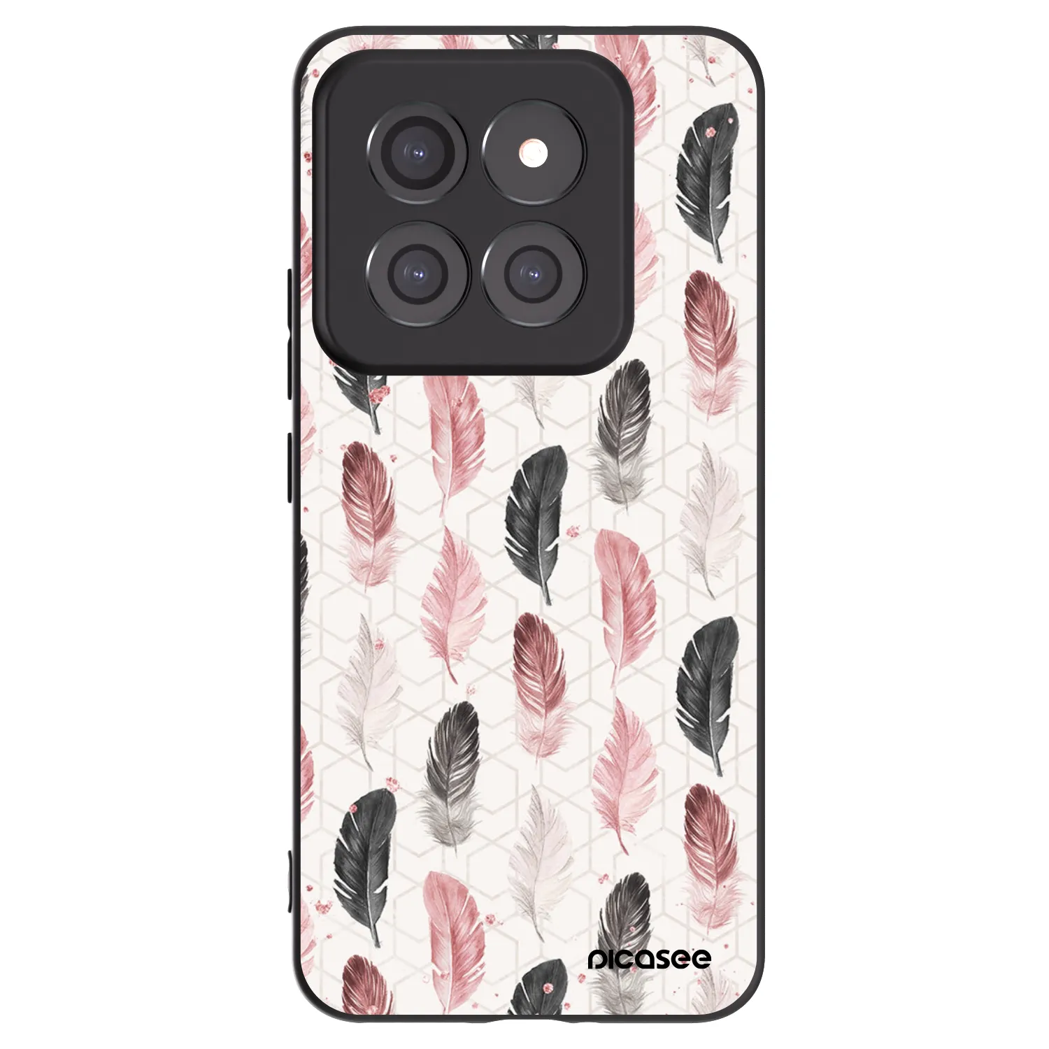 Picasee Μαύρη θήκη σιλικόνης για Xiaomi 14 Pro - Feather 2