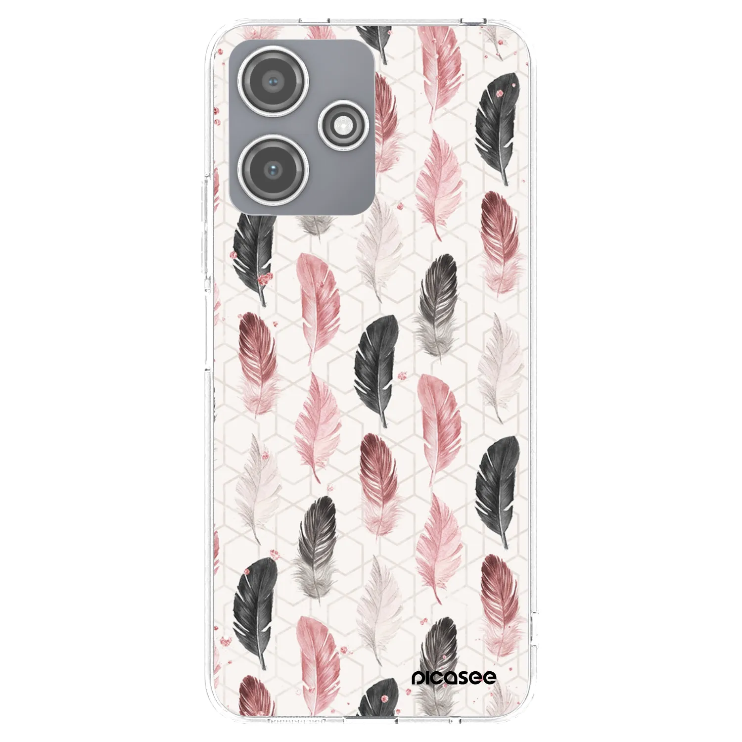 Picasee διαφανής θήκη σιλικόνης Xiaomi Redmi 12 5G - Feather 2