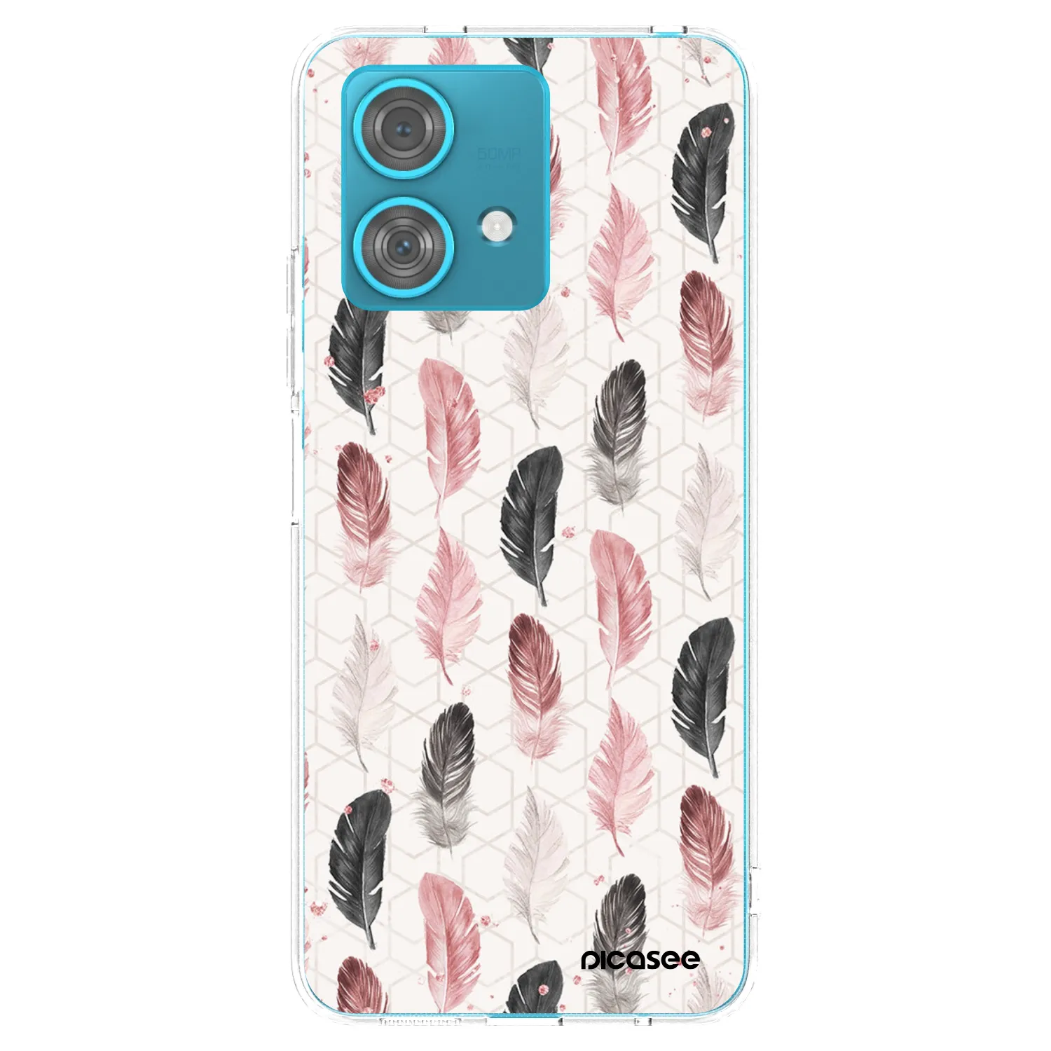 Picasee διαφανής θήκη σιλικόνης Motorola Edge 40 Neo - Feather 2