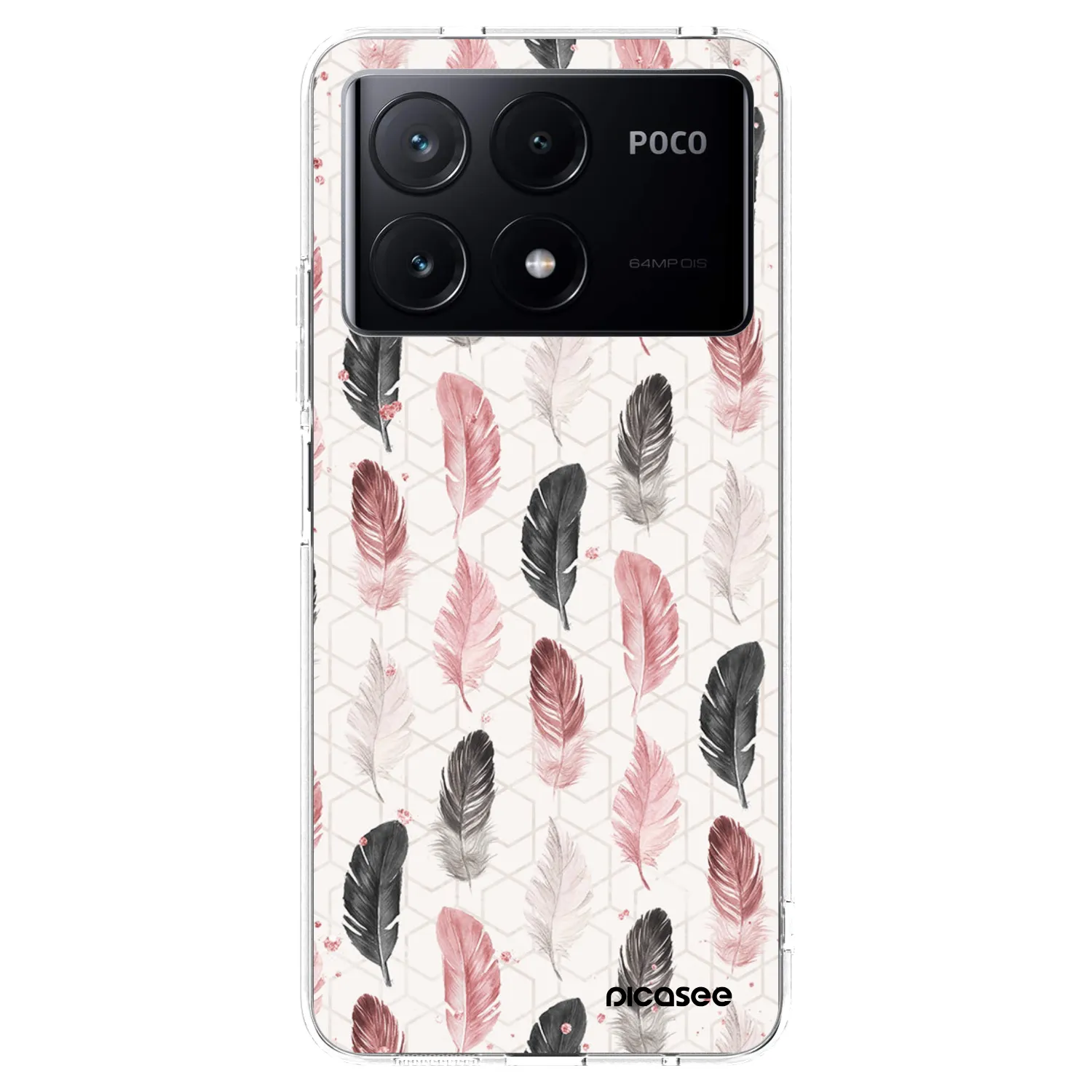 Picasee διαφανής θήκη σιλικόνης Xiaomi Poco X6 Pro - Feather 2