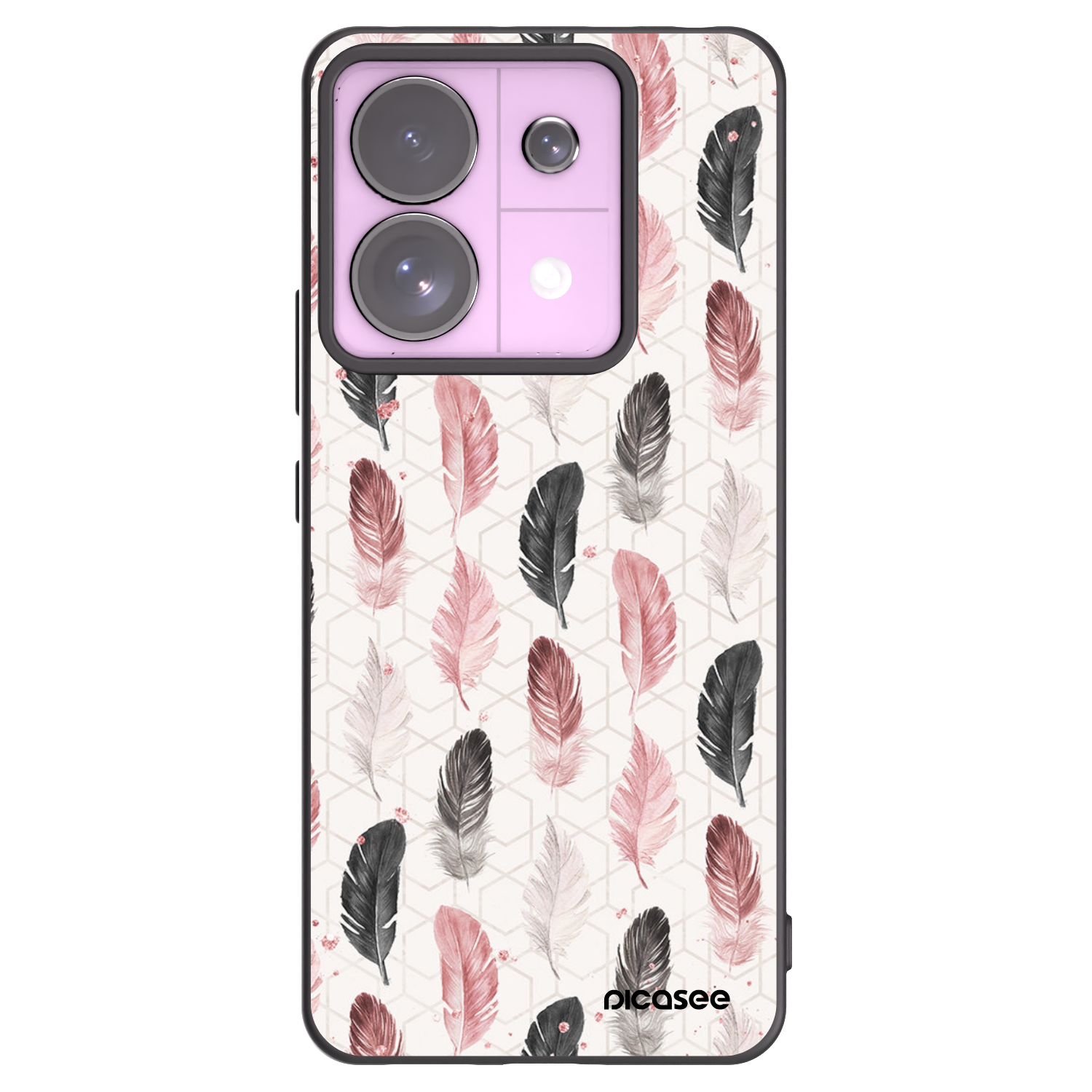 Picasee Μαύρη θήκη σιλικόνης για Xiaomi Redmi Note 13 Pro 5G - Feather 2