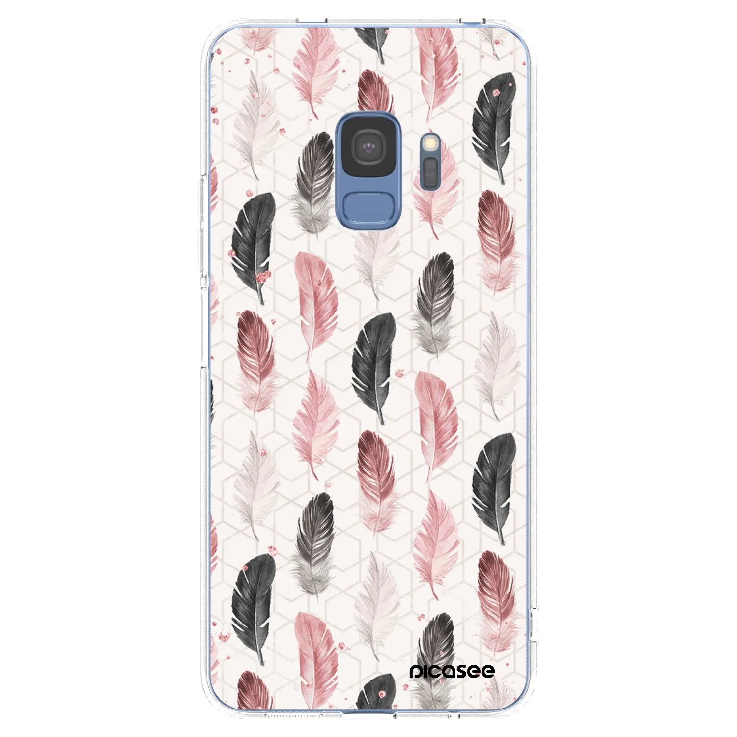 Picasee διαφανής θήκη σιλικόνης Samsung Galaxy S9 G960F - Feather 2