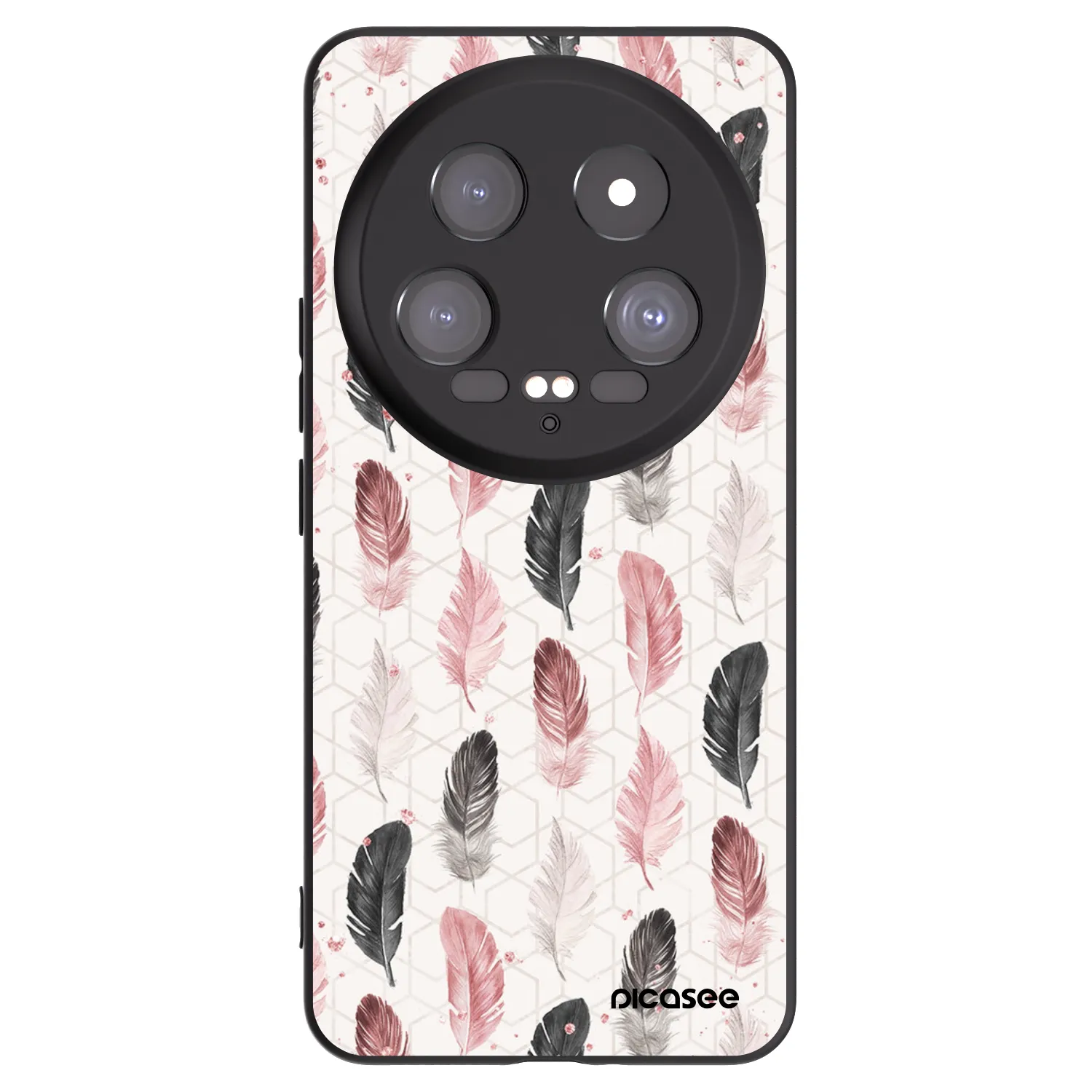Picasee Μαύρη θήκη σιλικόνης για Xiaomi 14 Ultra - Feather 2