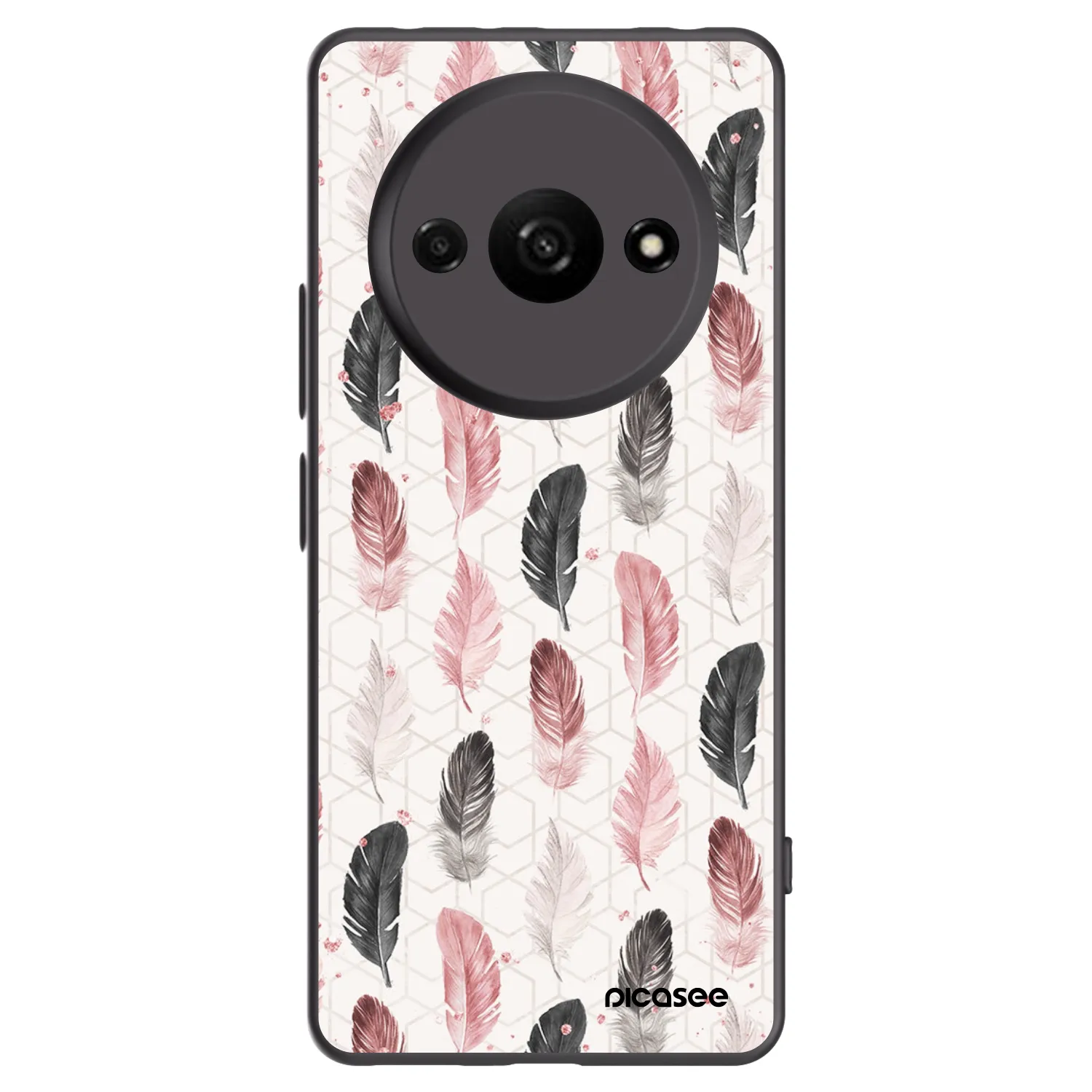 Picasee Μαύρη θήκη σιλικόνης για Xiaomi Redmi A3 - Feather 2