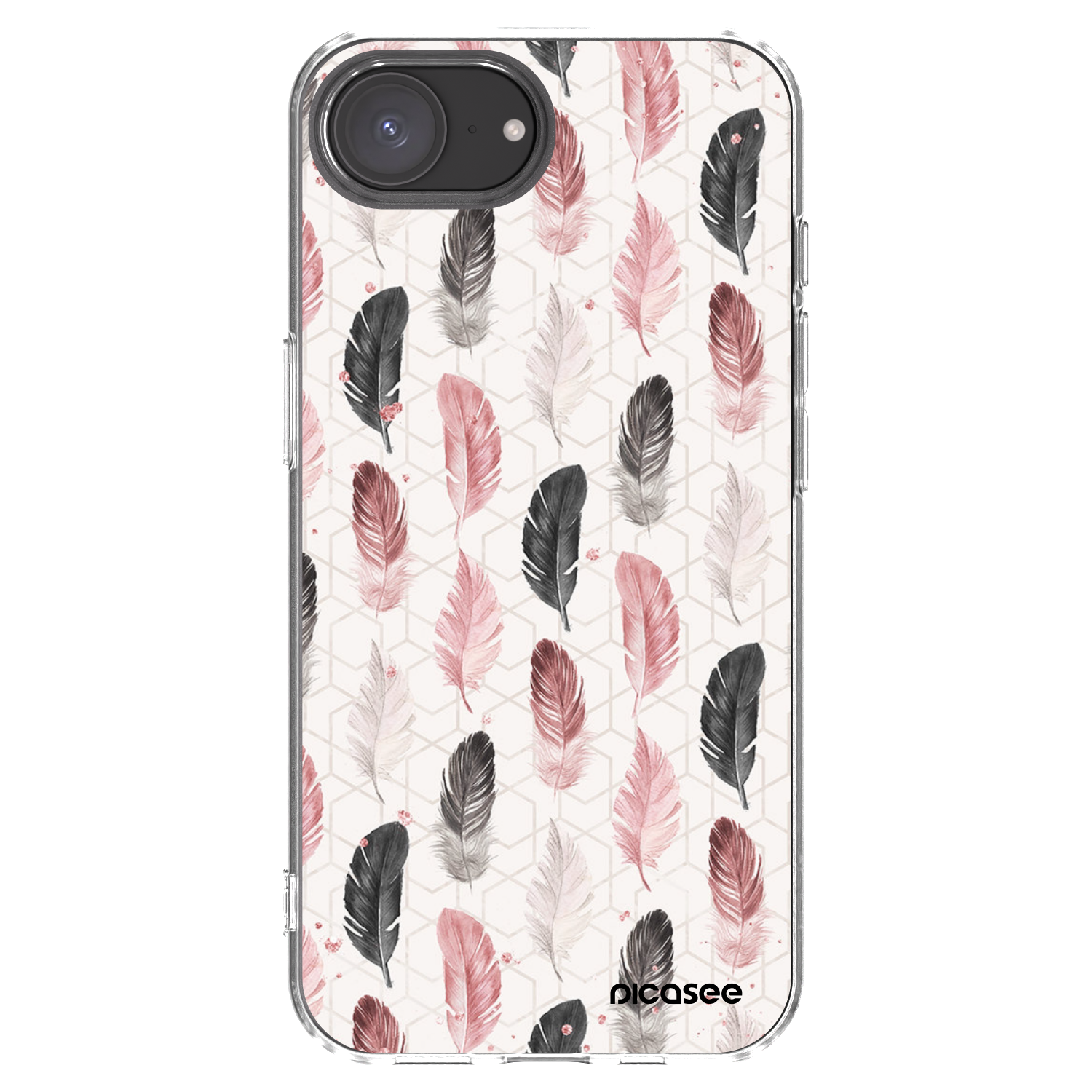 Picasee διαφανής θήκη σιλικόνης Apple iPhone 16e - Feather 2