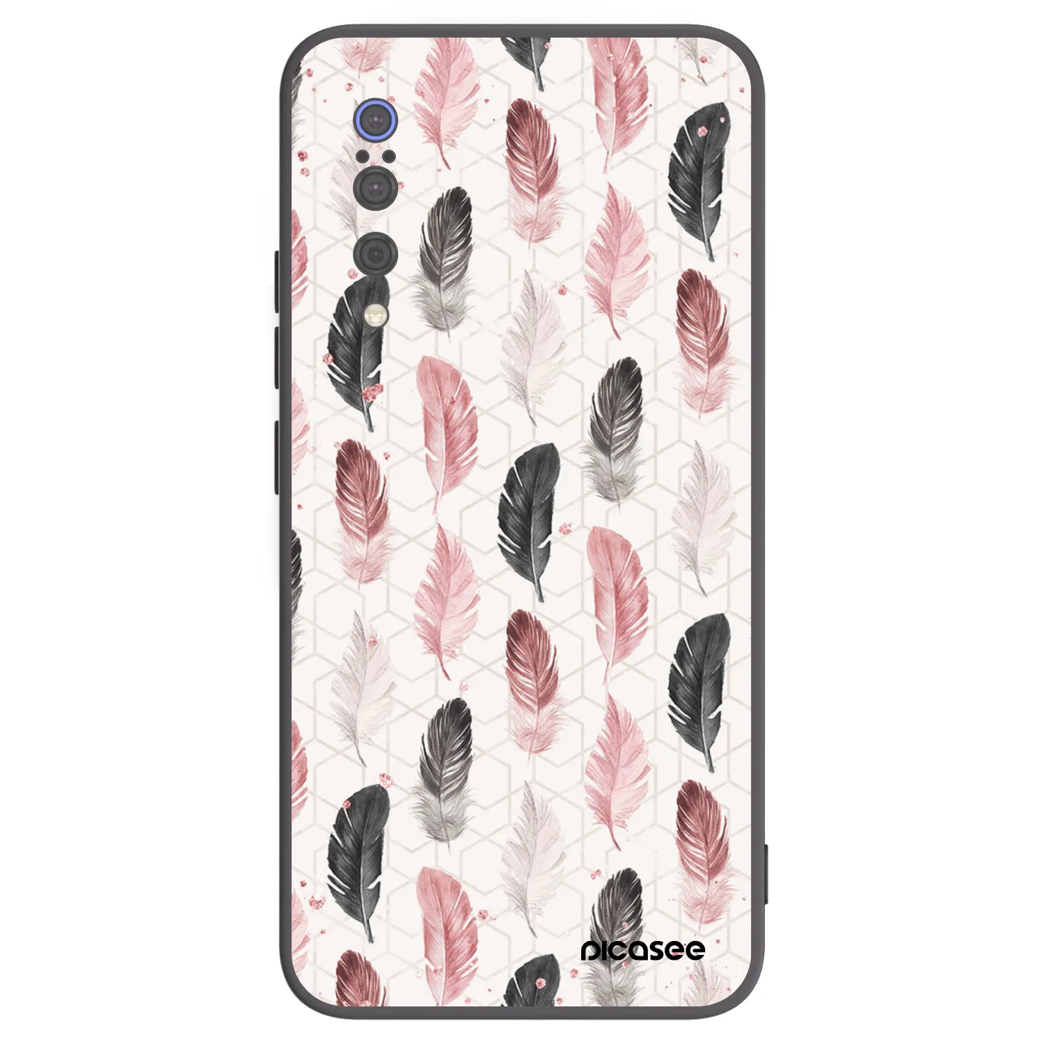 Picasee Μαύρη θήκη σιλικόνης για Xiaomi Mi 9 - Feather 2