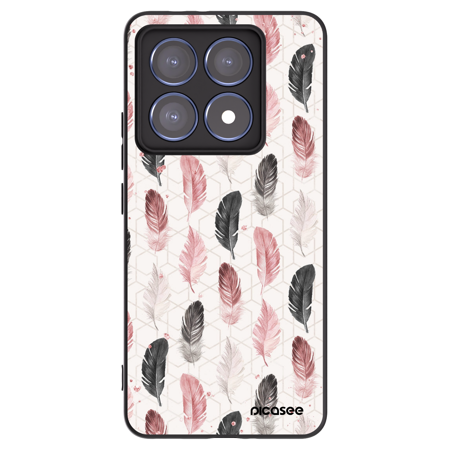 Picasee Μαύρη θήκη σιλικόνης για Xiaomi 14T Pro - Feather 2