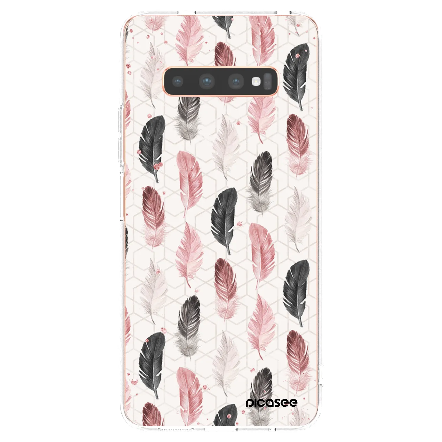 Picasee διαφανής θήκη σιλικόνης Samsung Galaxy S10 Plus G975 - Feather 2