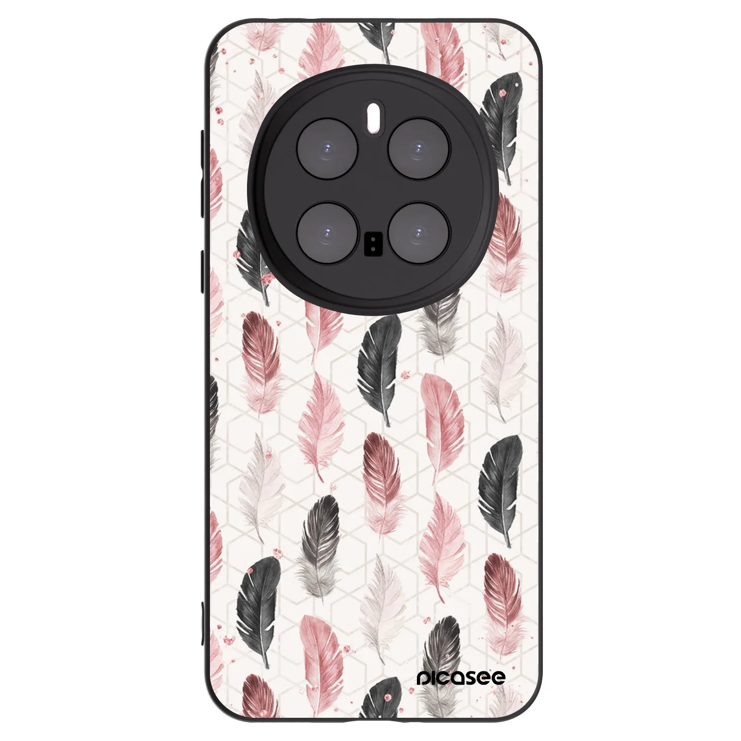 Picasee Μαύρη θήκη σιλικόνης για Honor Magic7 Pro 5G - Feather 2