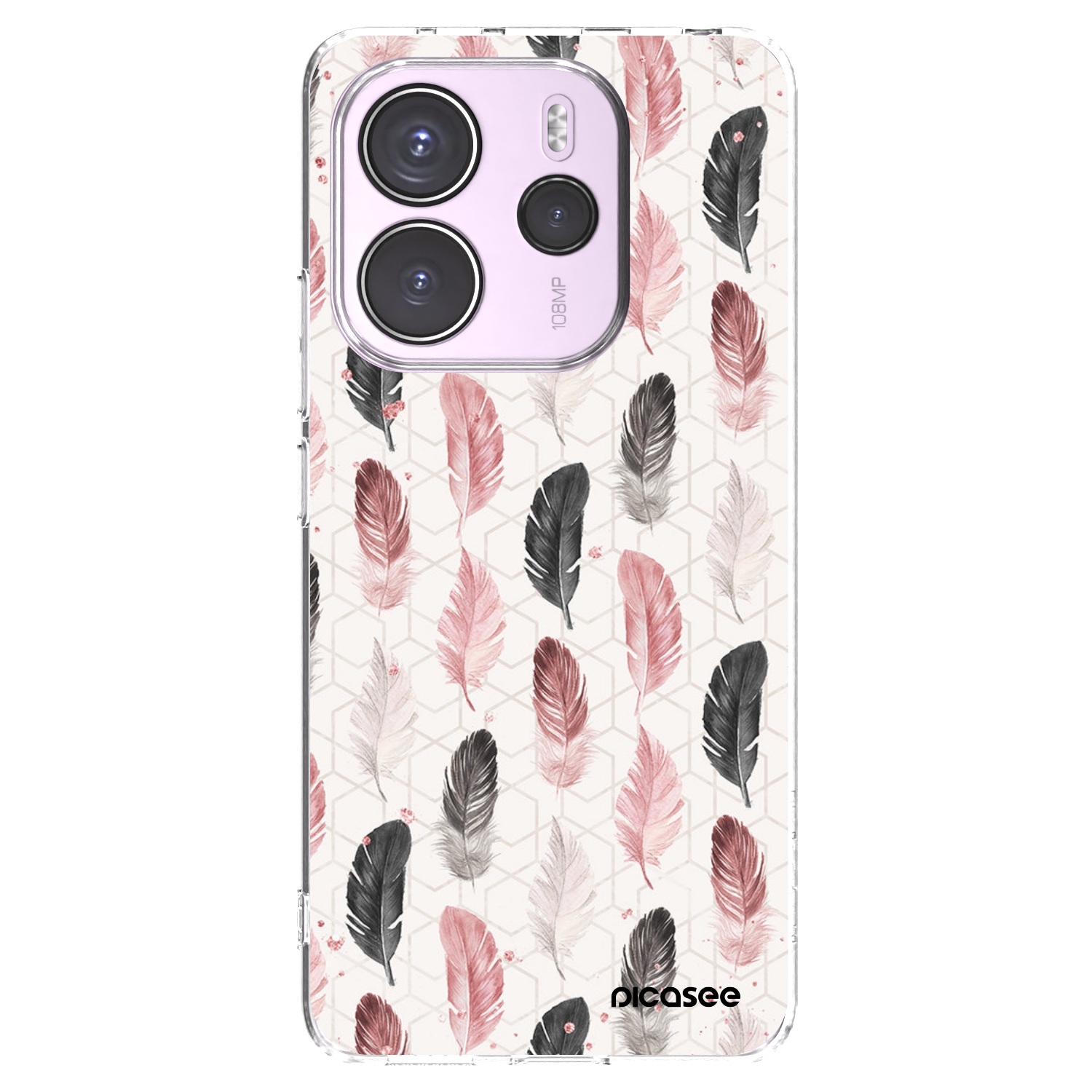 Picasee διαφανής θήκη σιλικόνης Xiaomi Redmi Note 14 4G - Feather 2