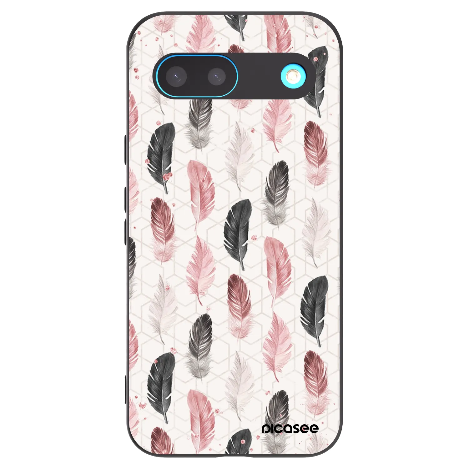 Picasee Μαύρη θήκη σιλικόνης για Google Pixel 8 - Feather 2