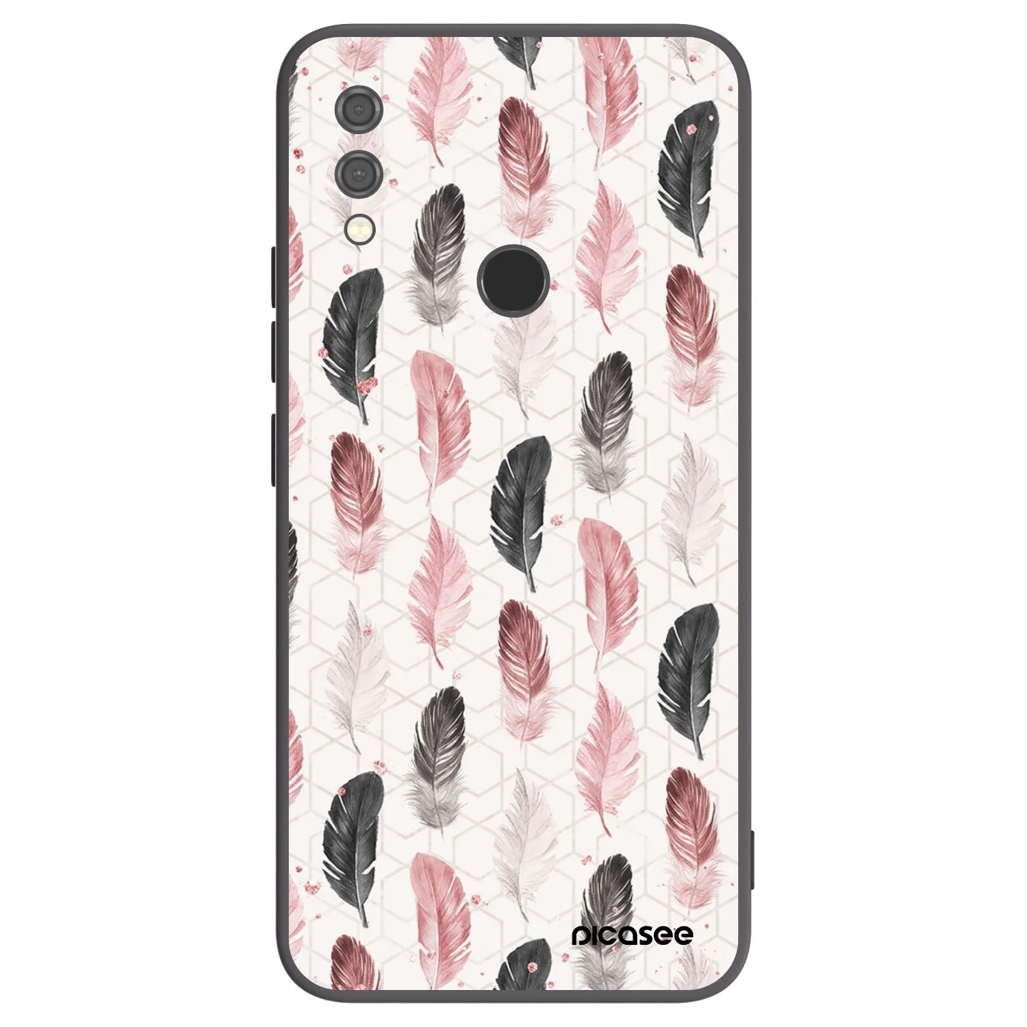 Picasee Μαύρη θήκη σιλικόνης για Xiaomi Redmi Note 7 - Feather 2