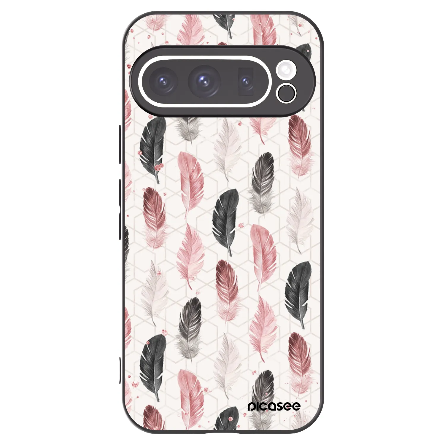 Picasee Μαύρη θήκη σιλικόνης για Google Pixel 9 Pro - Feather 2