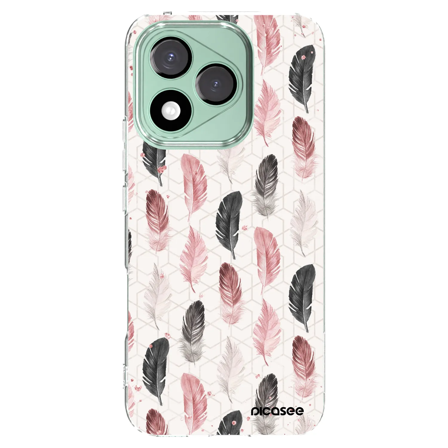 Picasee διαφανής θήκη σιλικόνης Honor 400 Lite 5G - Feather 2