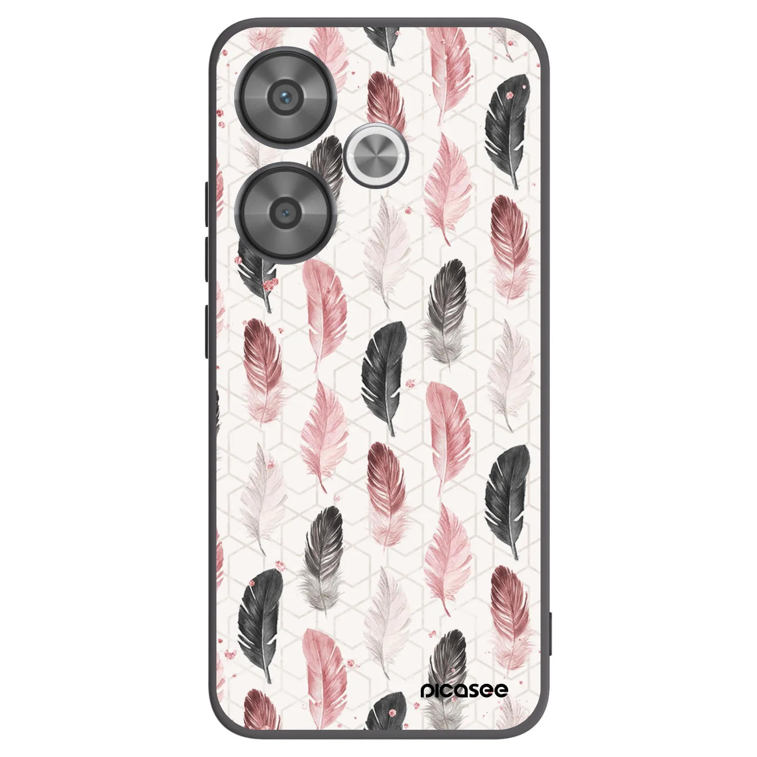 Picasee Μαύρη θήκη σιλικόνης για Xiaomi Poco F6 - Feather 2