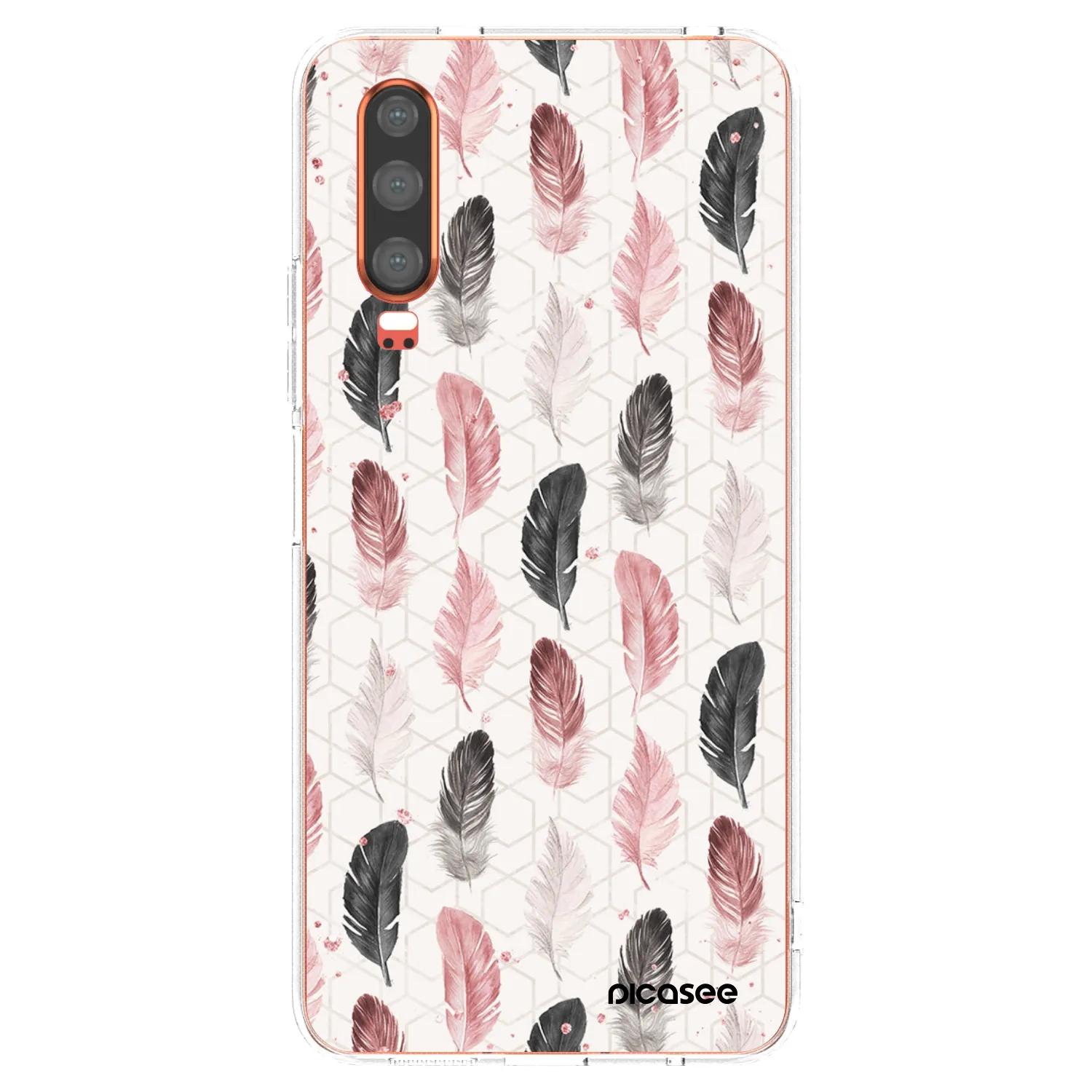 Picasee διαφανής θήκη σιλικόνης Huawei P30 - Feather 2
