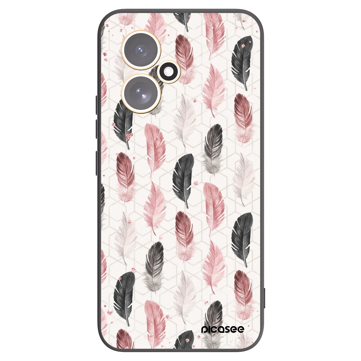 Picasee Μαύρη θήκη σιλικόνης για Honor 400 5G - Feather 2