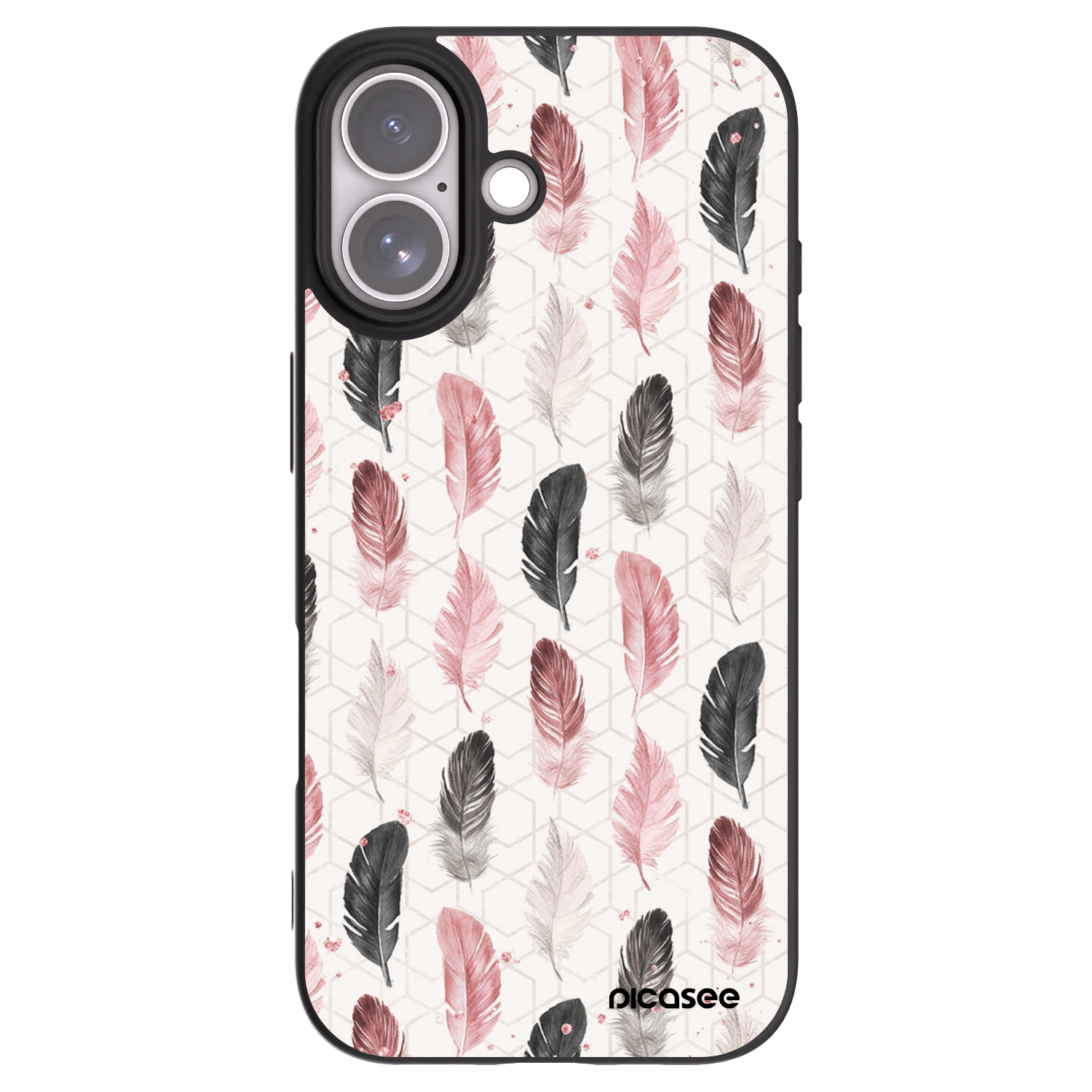 Picasee Μαύρη θήκη σιλικόνης για Apple iPhone 17 - Feather 2