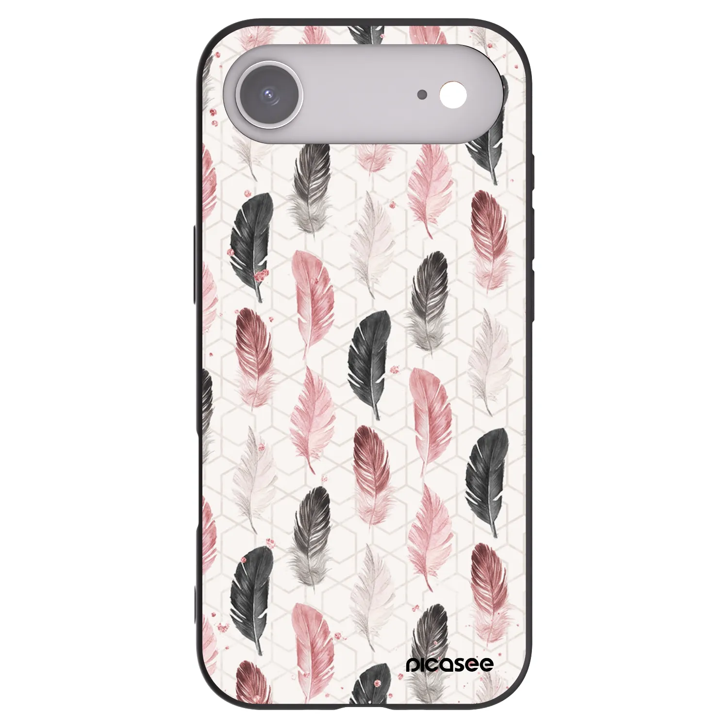 Picasee Μαύρη θήκη σιλικόνης για Apple iPhone Air - Feather 2