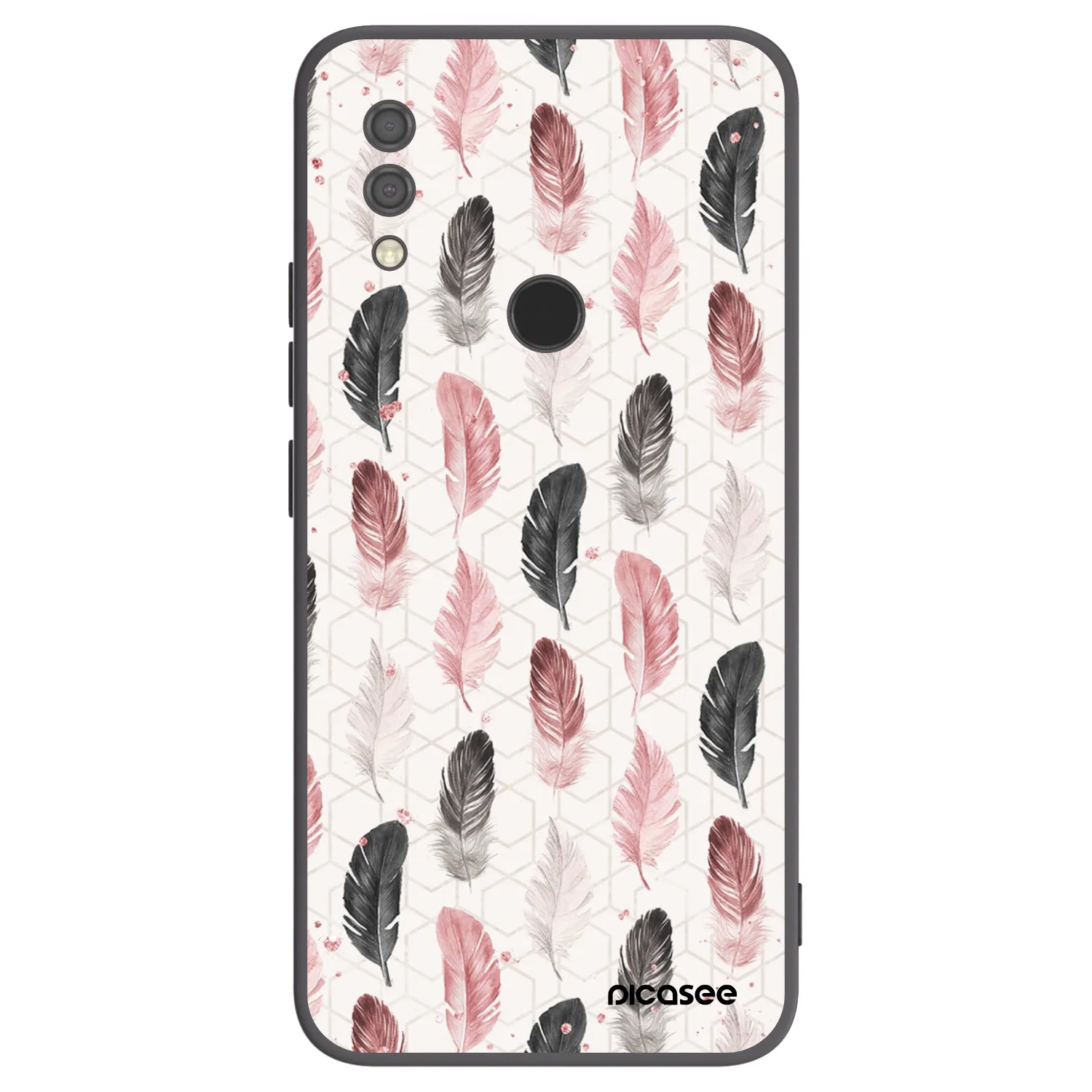 Picasee Μαύρη θήκη σιλικόνης για Xiaomi Redmi 7 - Feather 2